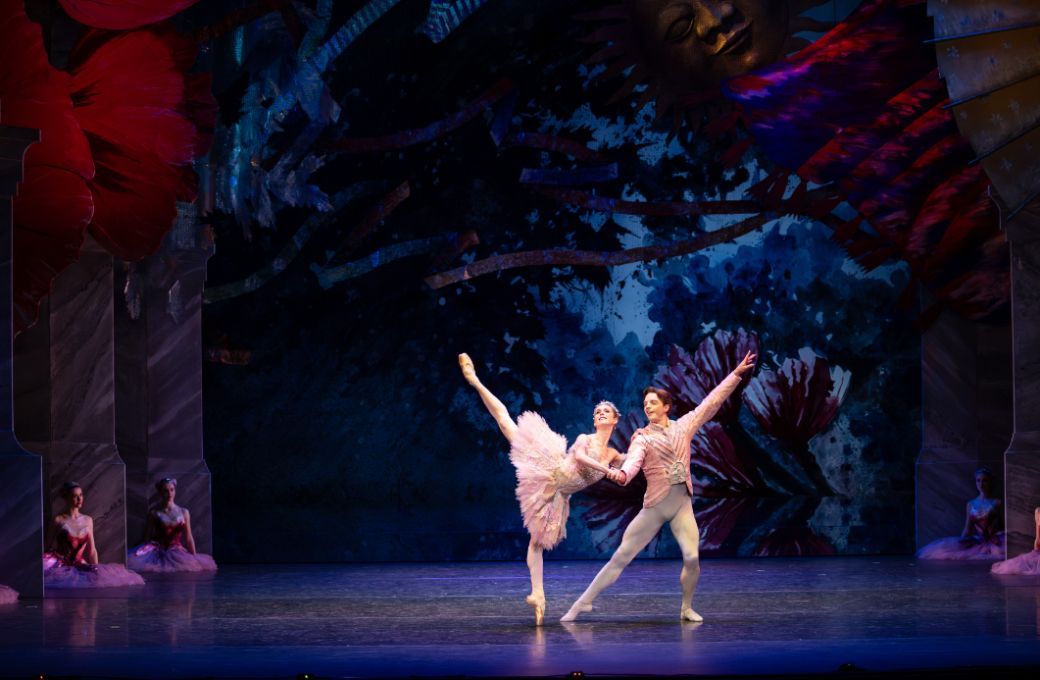 Sharni Spencer as the Sugar Plum Fairy and Joseph Caley as the Nutcracker Prince in <i>The Nutcracker</i> © Daniel Boud