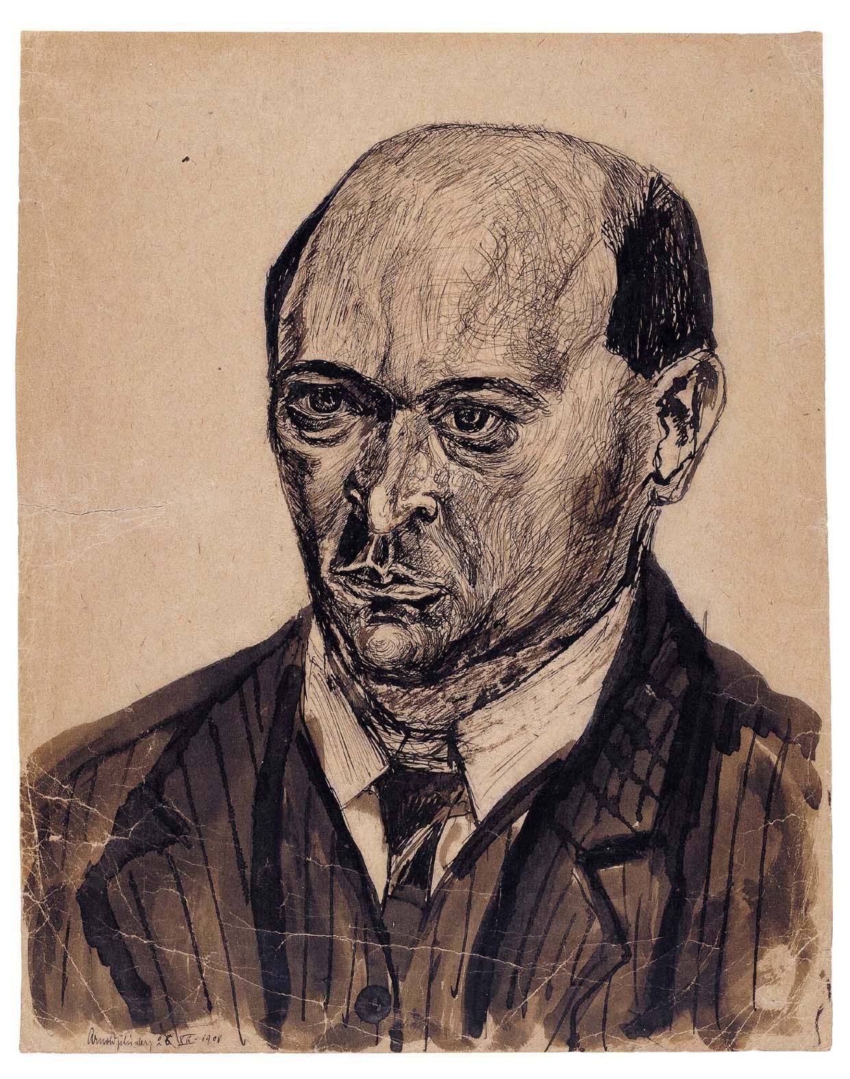 Arnold Schönberg (autoportrait, 1908) &copy; Arnold Schönberg Center, Vienne