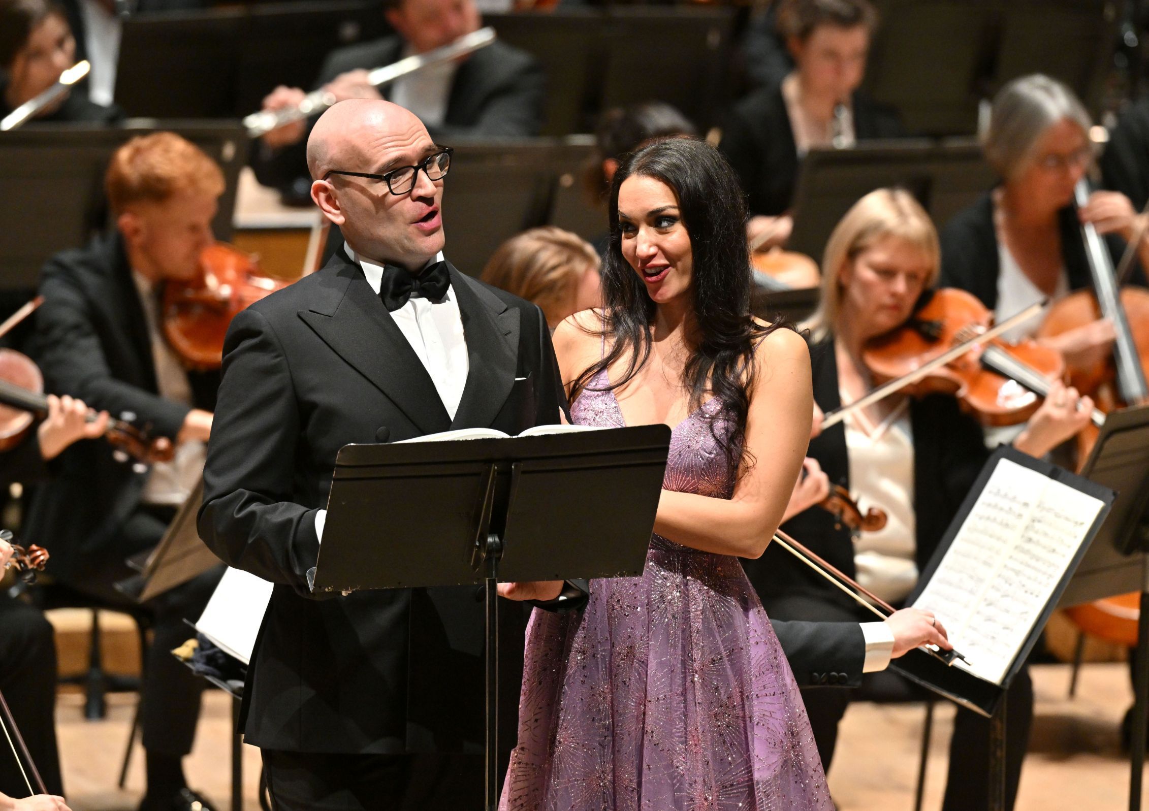 Michael Fabiano and Carolina López Moreno © LSO | Mark Allan