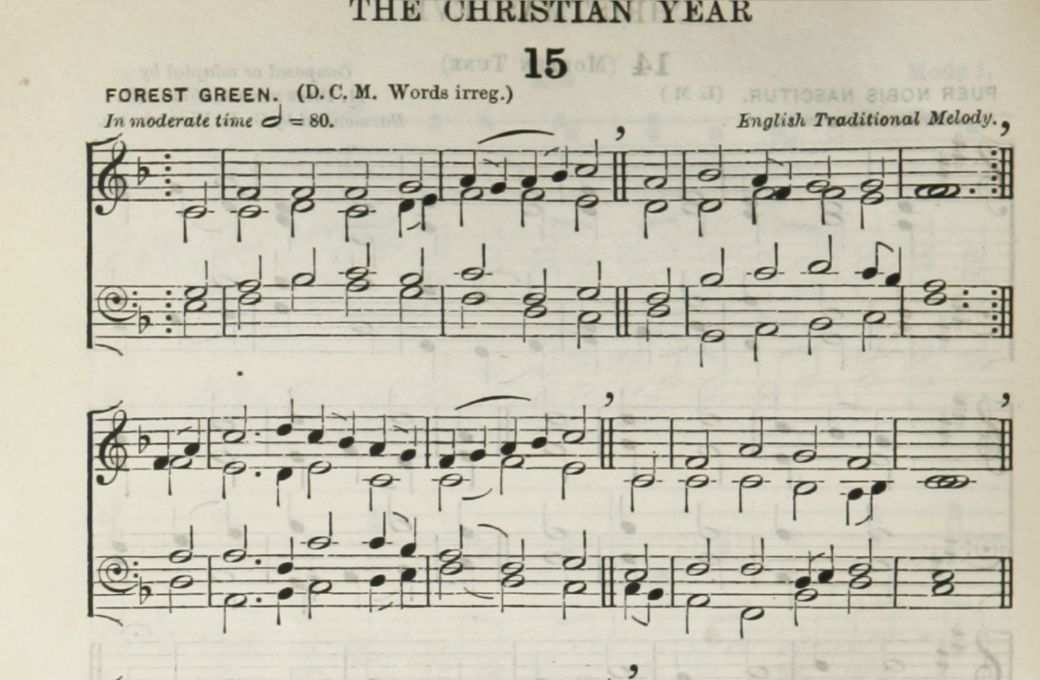“Forest Green” (<i>O Little Town of Bethlehem</i>) in <i>The English Hymnal</i>, 1906 © Public domain | Oxford University Press
