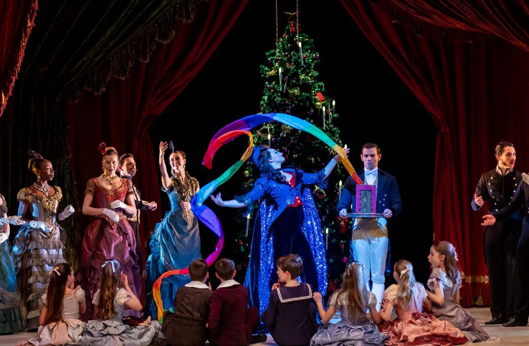 Grace Horler as Drosselmeyer in Scottish Ballet's <i>The Nutcracker</i> © Andy Ross
