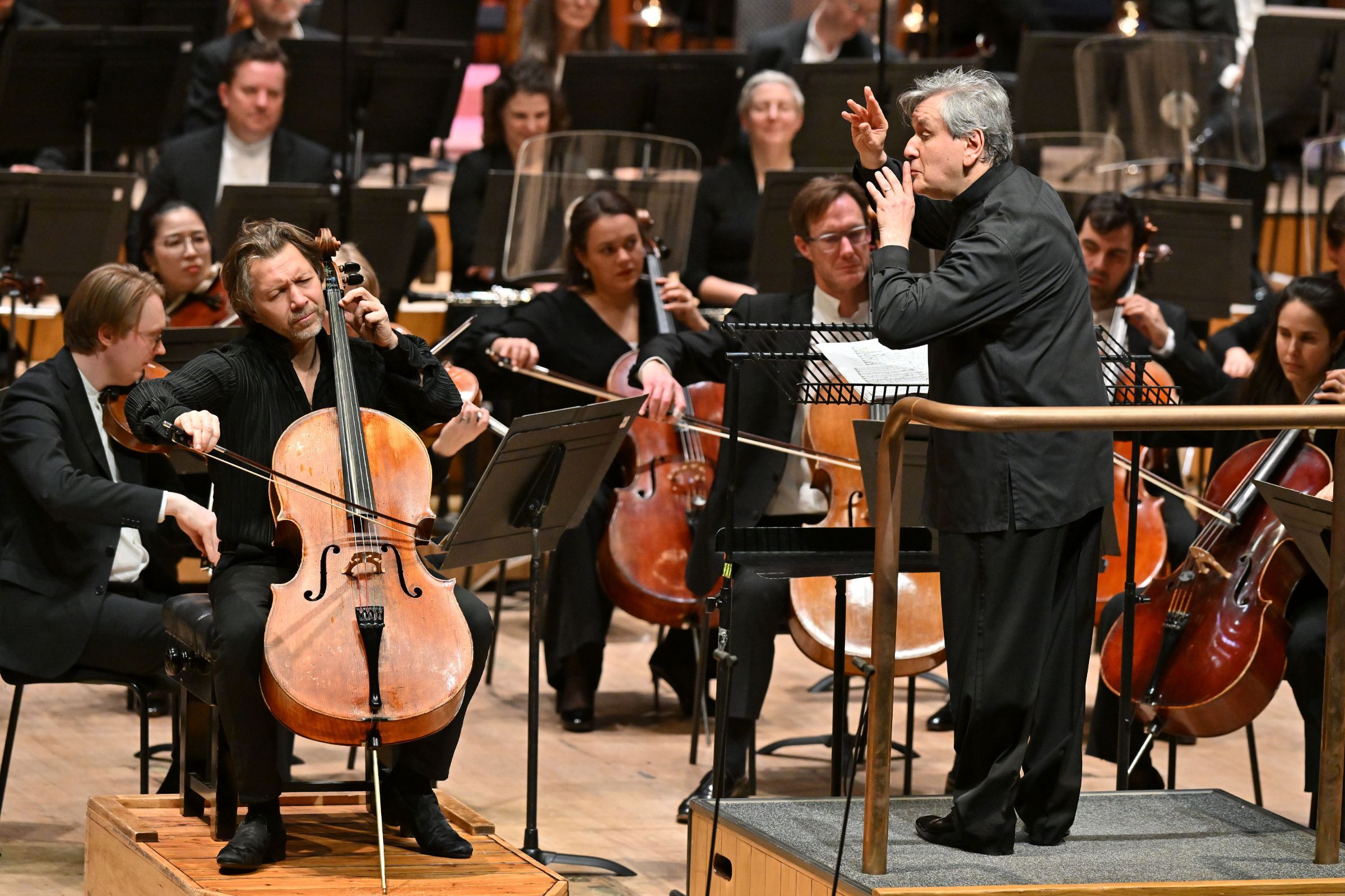 David Cohen, Sir Antonio Pappano and the London Symphony Orchestra &copy; LSO | Mark Allan