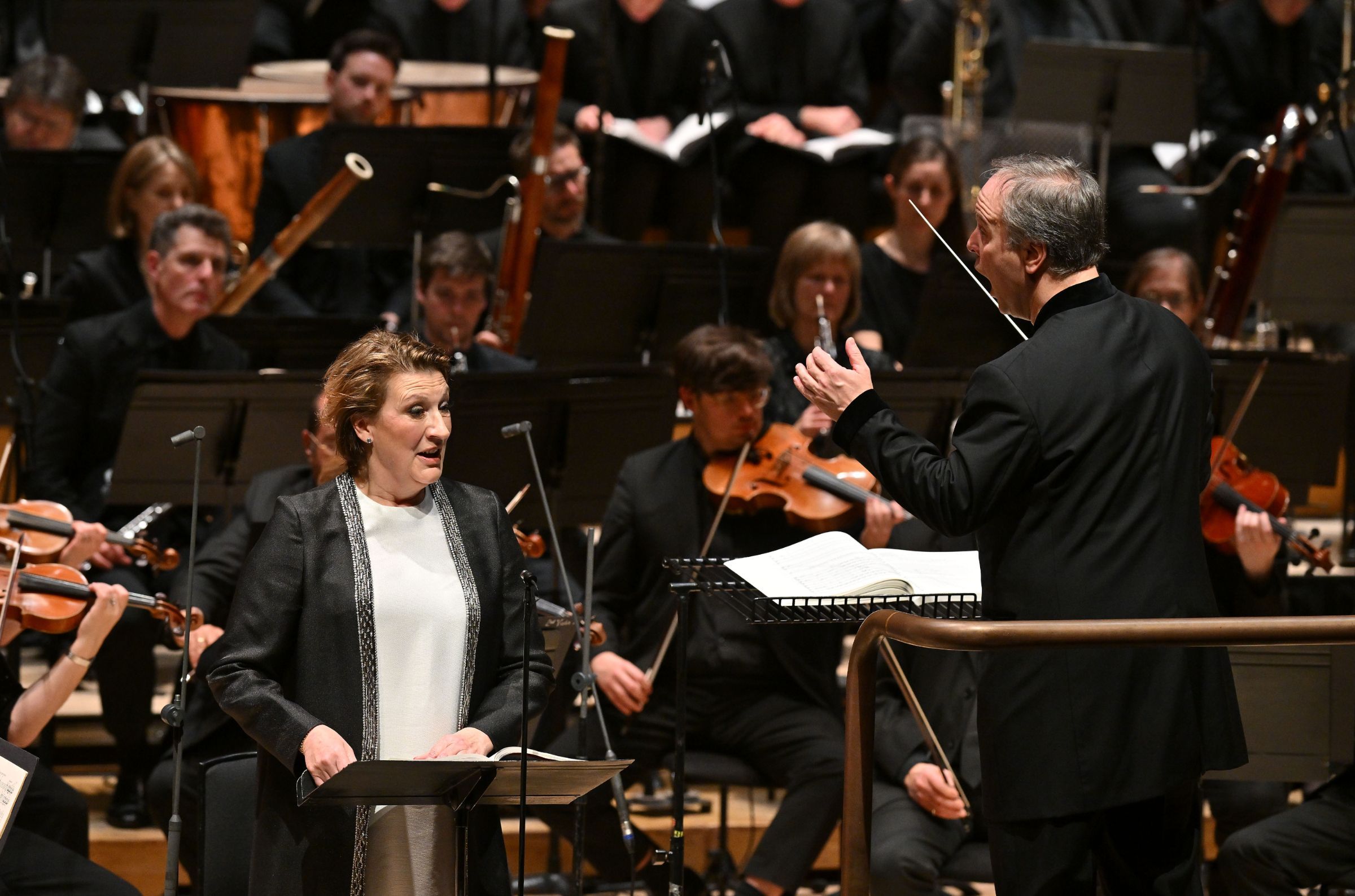 Dame Sarah Connolly, Sakari Oramo and the BBC Symphony Orchestra &copy; BBC | Mark Allan