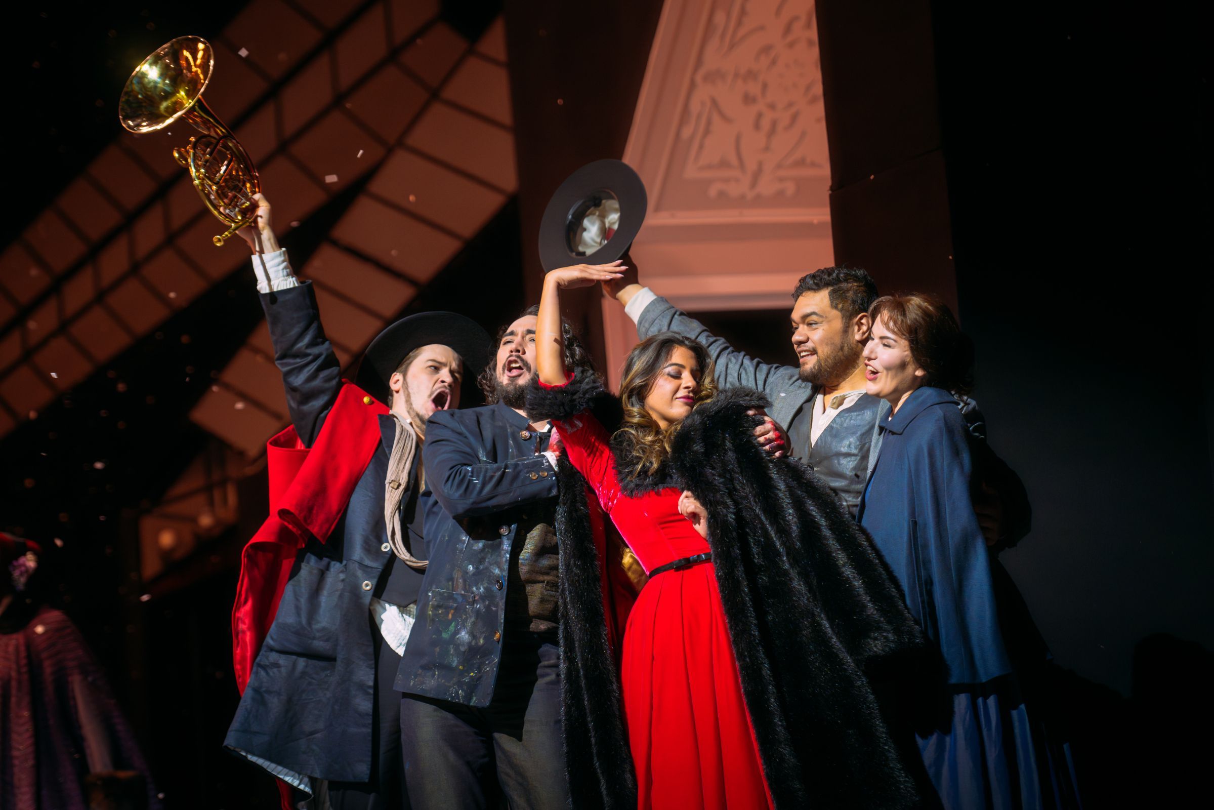 <i>La bohème</i>, Act 2 &copy; The Royal Opera | Mihaela Bodlovic 2024
