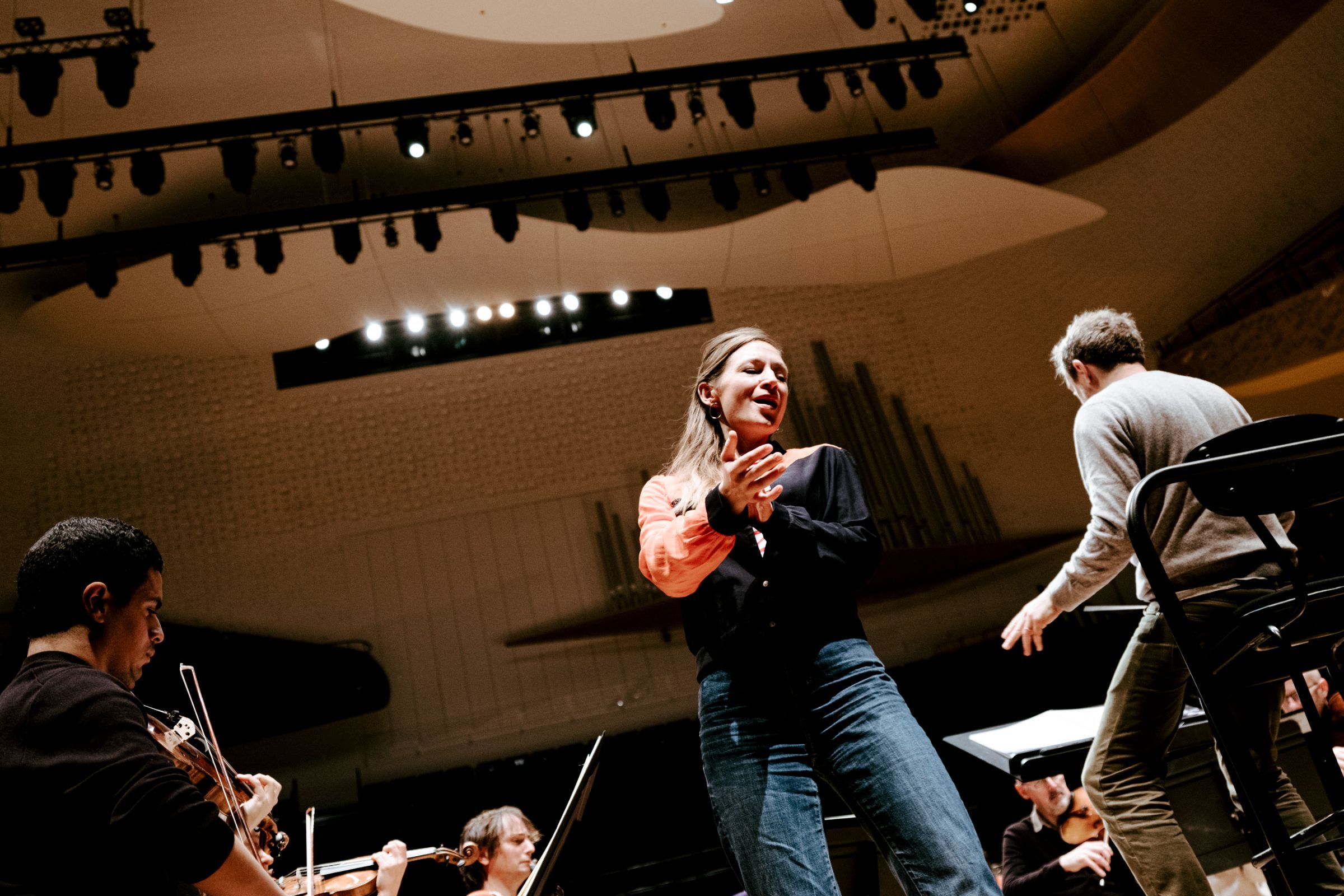Sabine Devieilhe en répétition avec l'Orchestre de Paris &copy; Mathias Benguigui