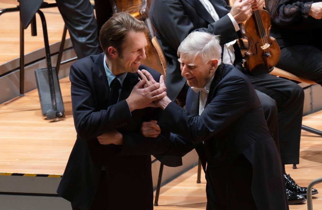 Leif Ove Andsnes und Herbert Blomstedt &copy; Monika Rittershaus
