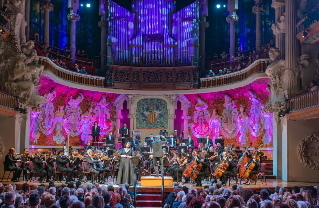Marta Mathéu, Xavier Puig y la Orquestra Simfònica del Vallès en el Palau © Lorenzo Duaso | Orquestra Simfònica del Vallès