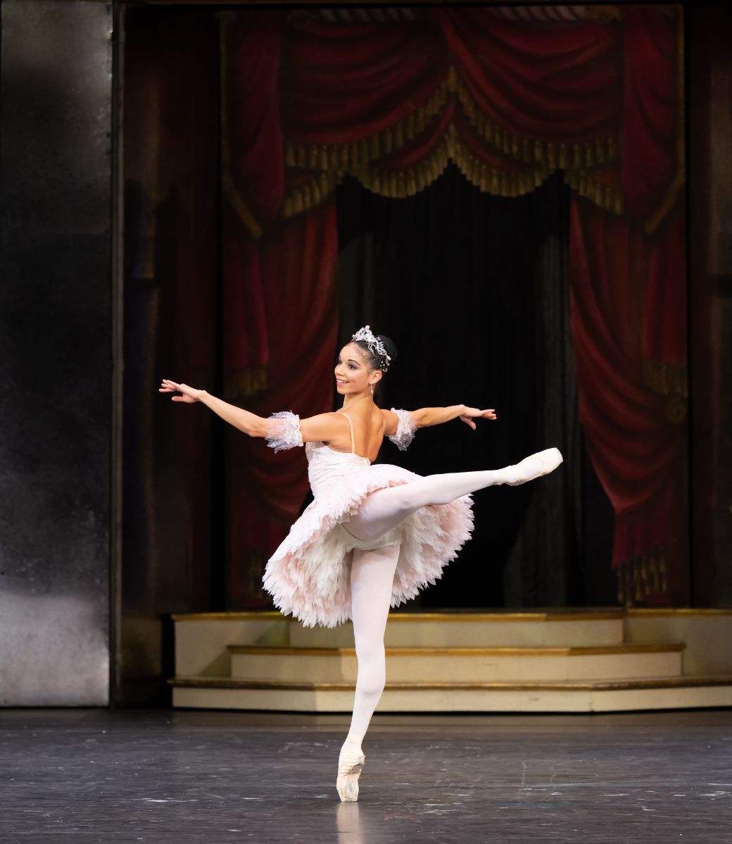C&eacute;line Gittens as The Sugar Plum Fairy in Sir Peter Wright's <i>The Nutcracker</i> &copy; Birmingham Royal Ballet