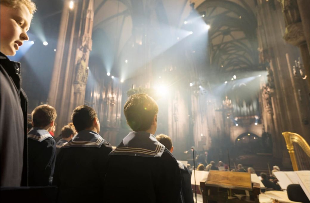 Vienna Boys Choir perform in St Stephen’s Cathedral, Vienna © Lukas Beck