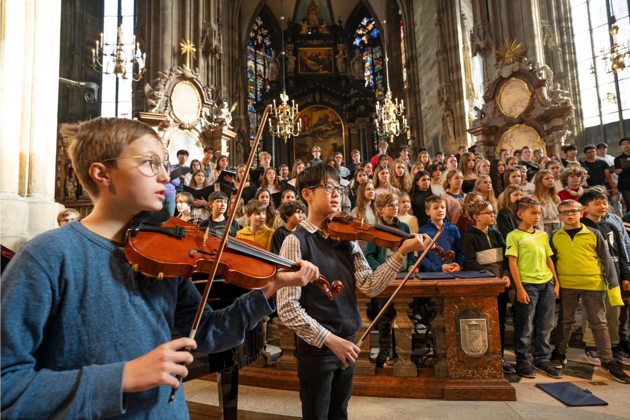 Vienna Boys and Girls Choir rehearse &copy; Lukas Beck
