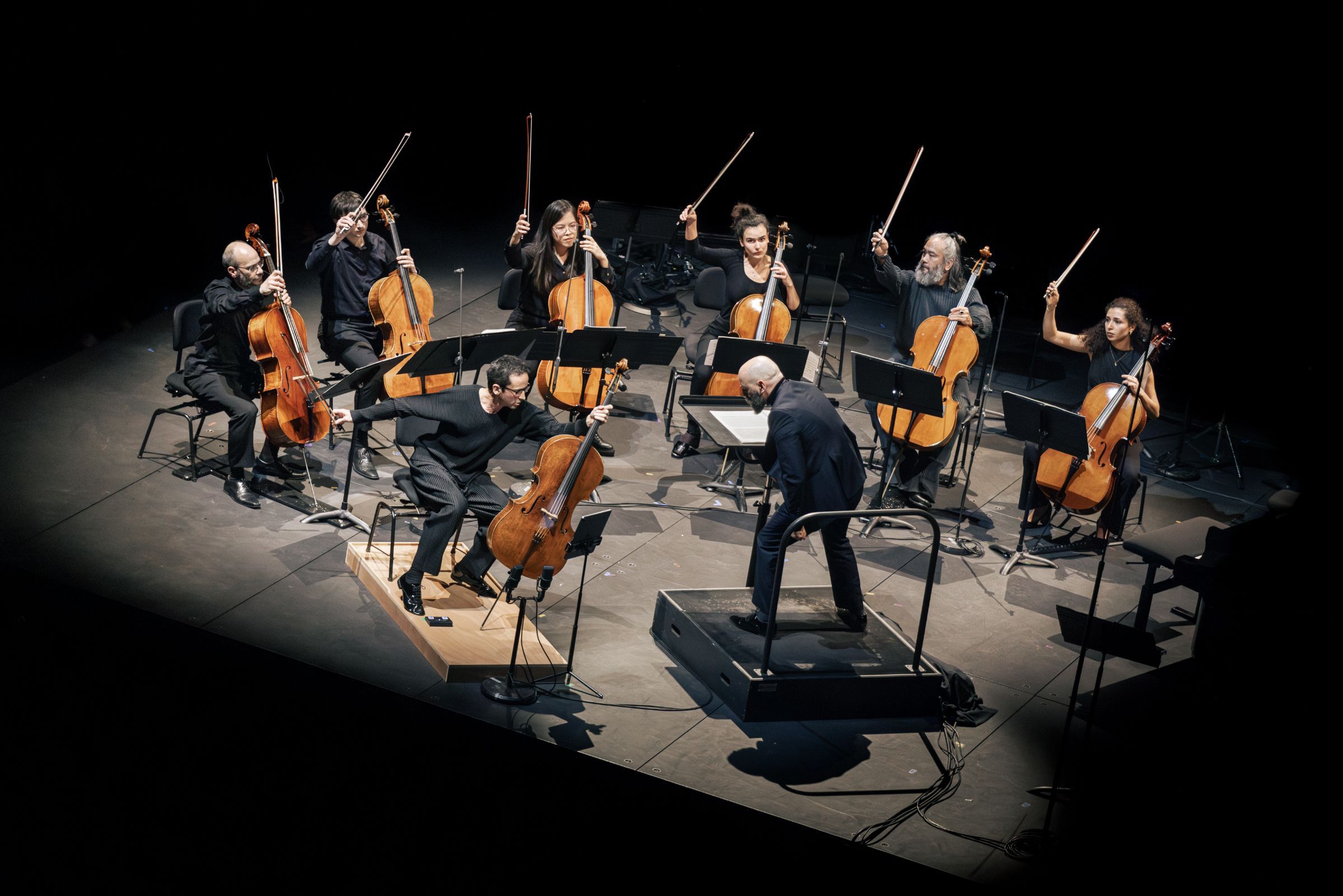 <i>Messagesquisse</i>, avec Jean-Guihen Queyras et Pierre Bleuse &copy; Quentin Chevrier