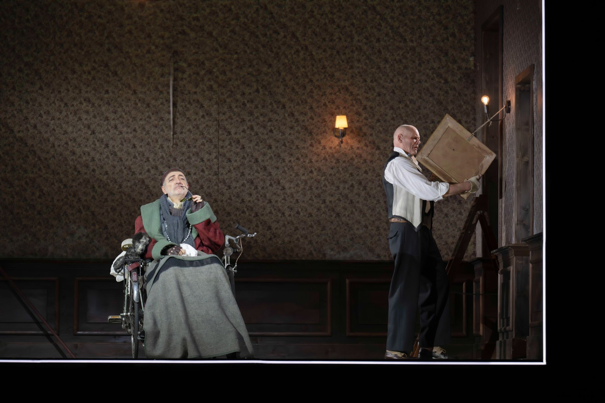 Laurent Naouri (Hamm) and Bo Skovhus (Clov) &copy; Monika Rittershaus