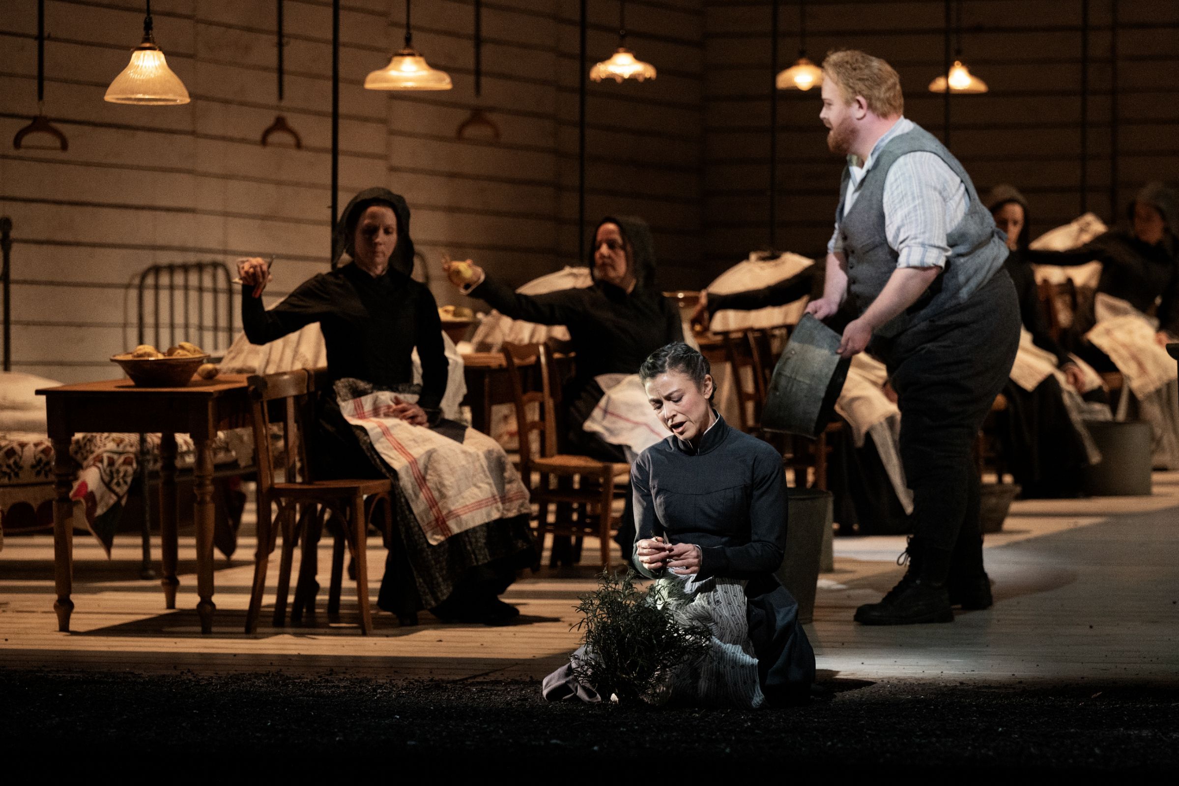 Corinne Winters (Jenůfa) and Nicky Spence (Laca) &copy; ROH | Camilla Greenwell