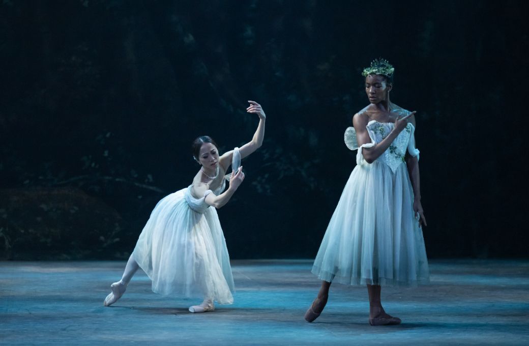 Erina Takahashi as Giselle and Precious Adams as Myrtha, Queen of the Wilis in <i>Giselle</i> © Photography by ASH