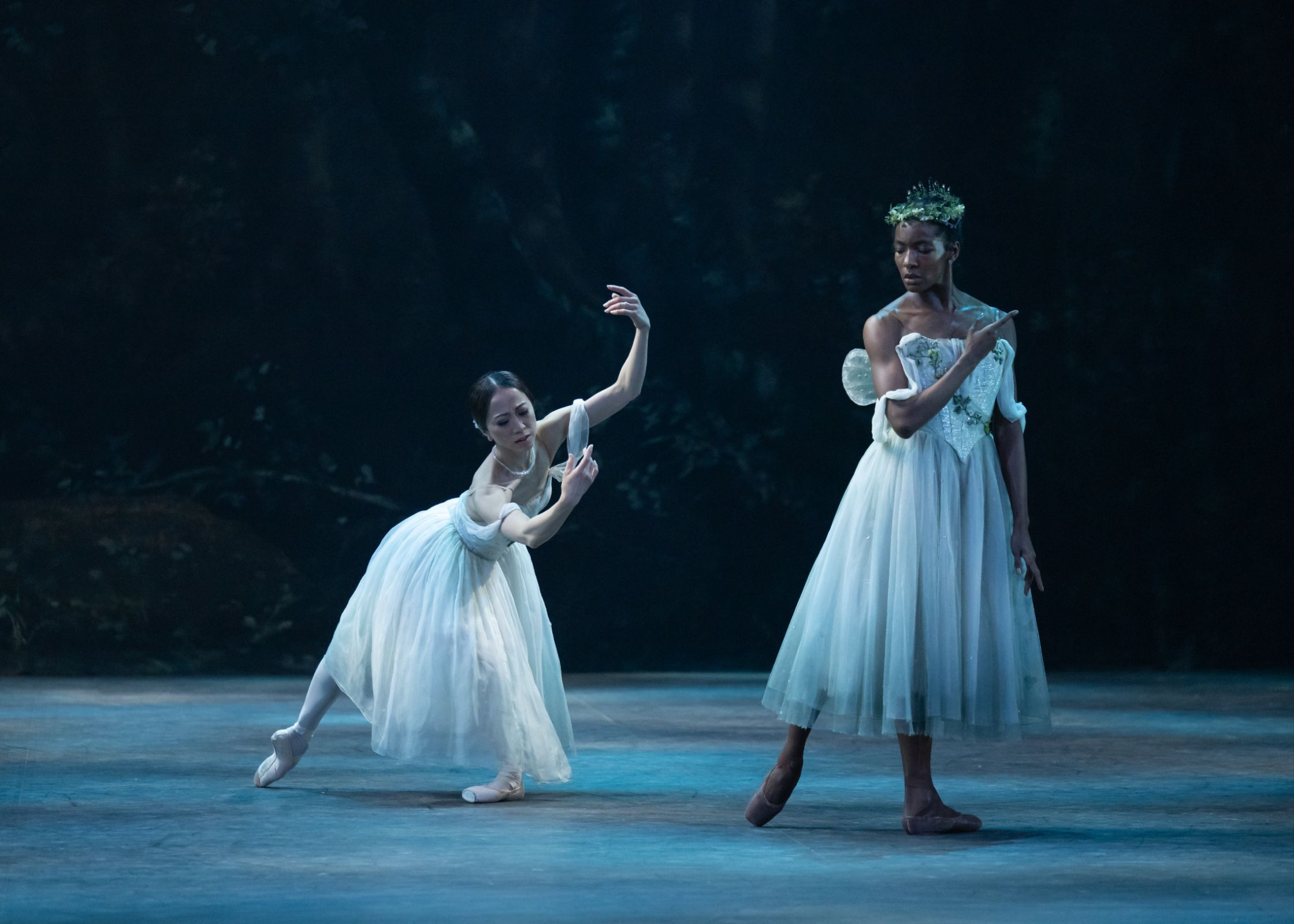 Erina Takahashi as Giselle and Precious Adams as Myrtha, Queen of the Wilis in <i>Giselle</i> © Photography by ASH