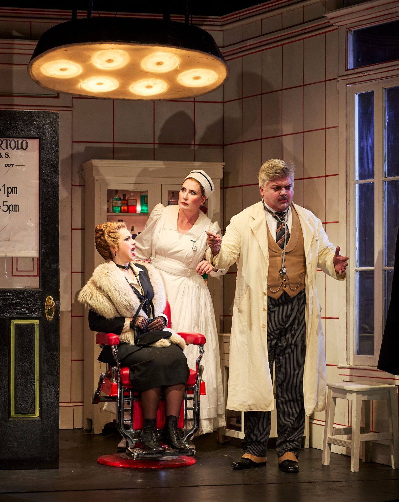 Jane Ede (Berta) and Andrew Moran (Dr Bartolo) &copy; Keith Saunders