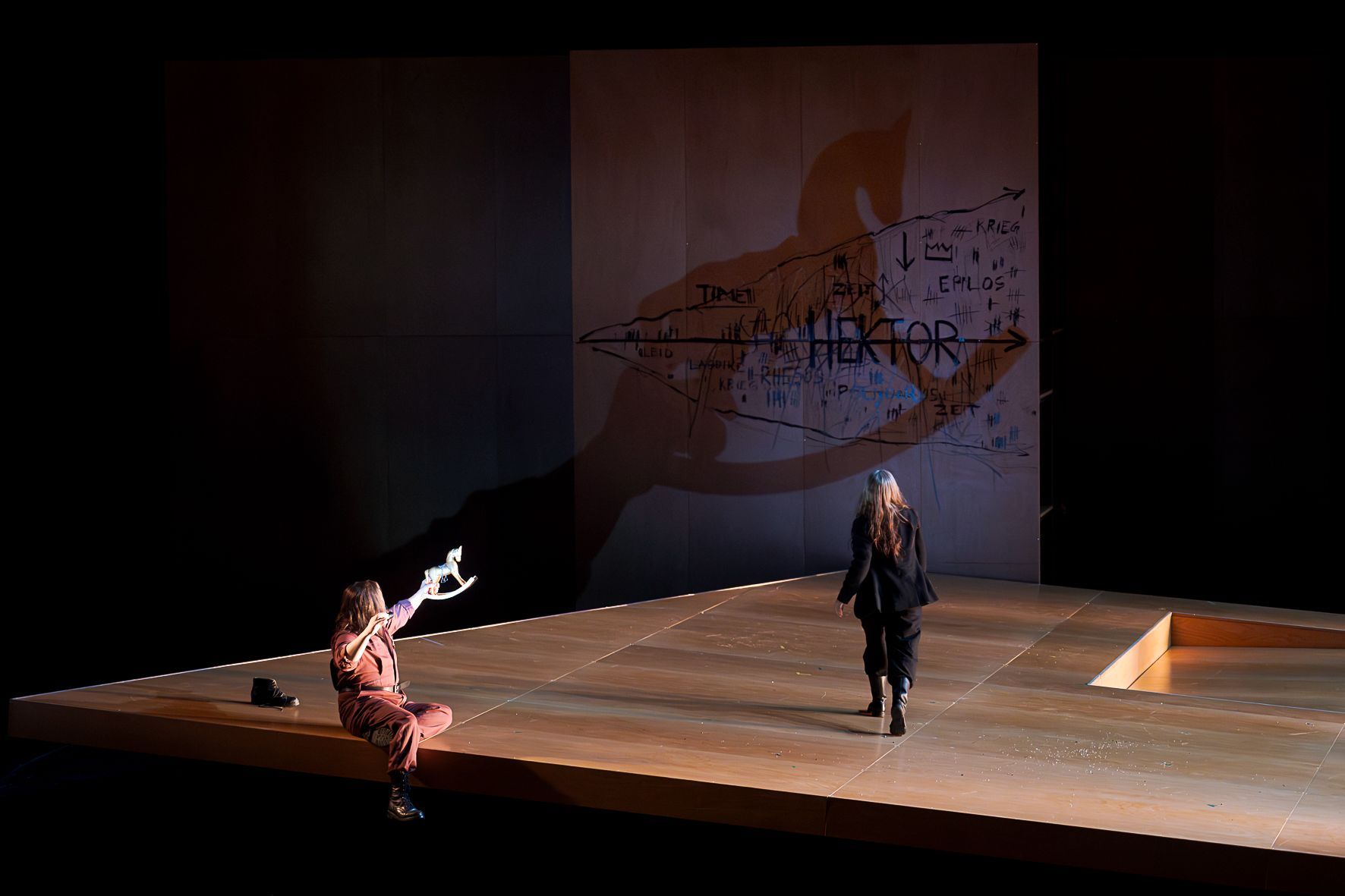 Iurie Ciobanu (Enée) und Mareike Jankowski (Cassandre) &copy; Werner Kmetitsch