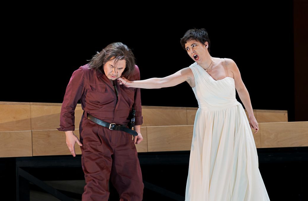Iurie Ciobanu (En&eacute;e) und Anna Brull (Didon) &copy; Werner Kmetitsch