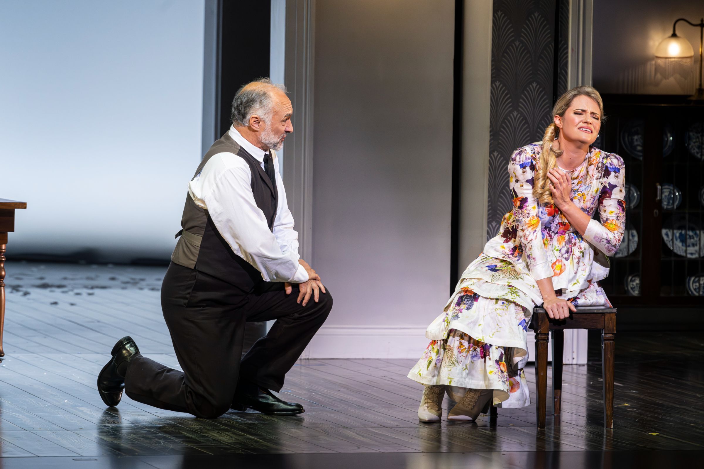 José Carbó (Germont) and Samantha Clarke (Violetta) &copy; Guy Davies