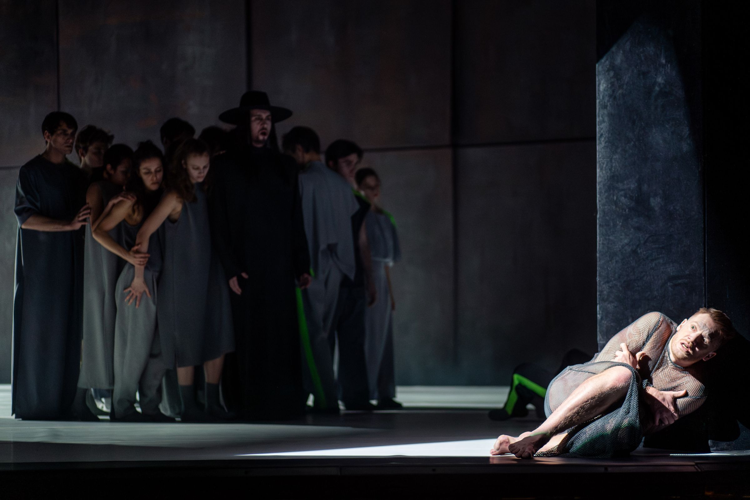 Josef Wagner (Death), Daniel Schmutzhard (Emperor Overall) and ensemble &copy; Ashley Taylor