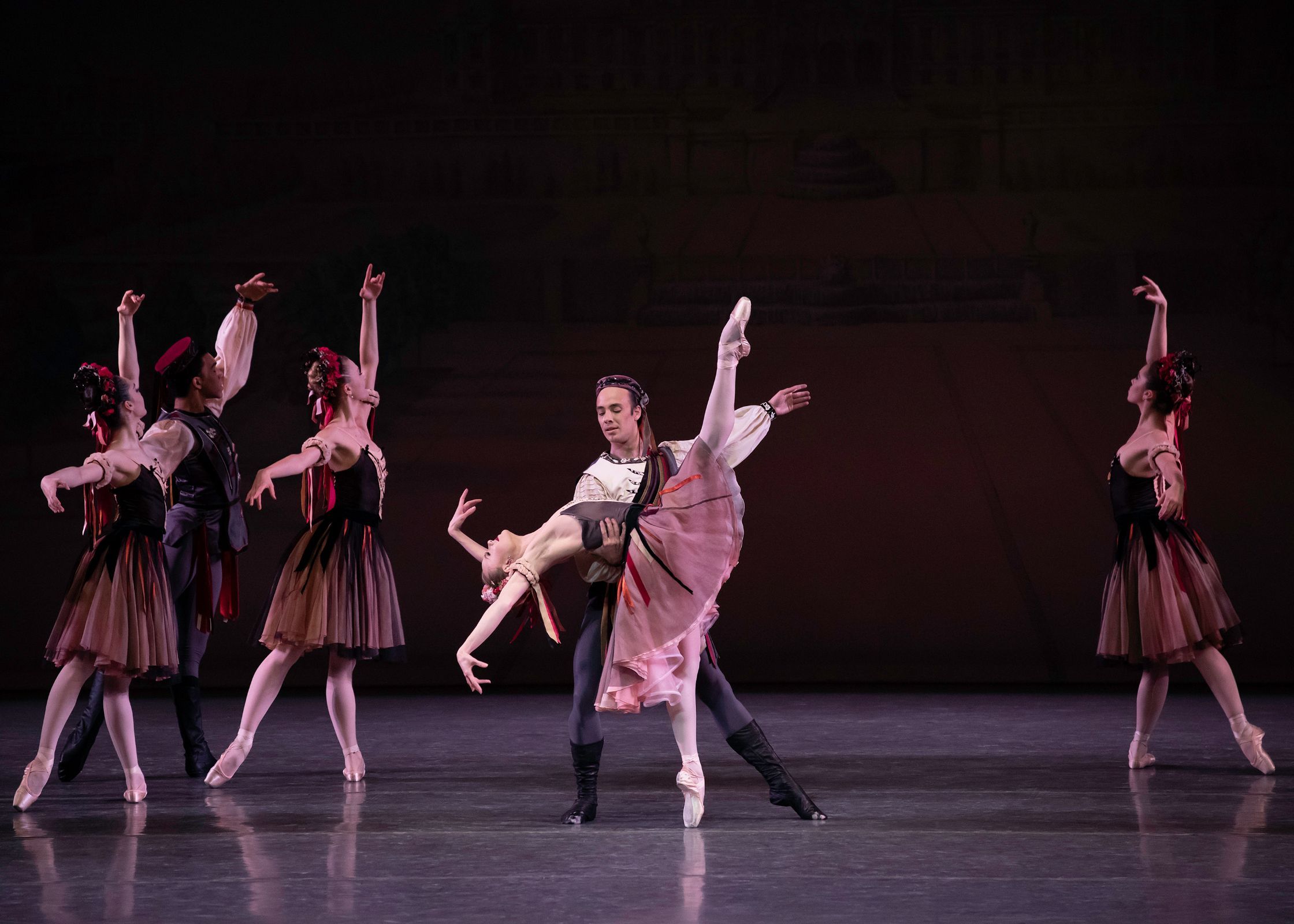 Sara Mearns and Tyler Angle in George Balanchine's <i>Brahms-Schoenberg Quartet</i> &copy; Erin Baiano