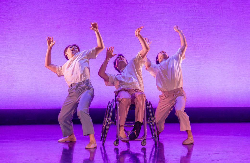 Yu Wakizuka, Joseph Powell-Main and Kevin Poeung in Kristin McNally's <i>Victory Dance</i> &copy; Robert David Pearson