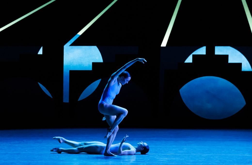 Emily Kikta and Naomi Corti in Justin Peck's <i>Mystic Familiar</i> &copy; Erin Baiano
