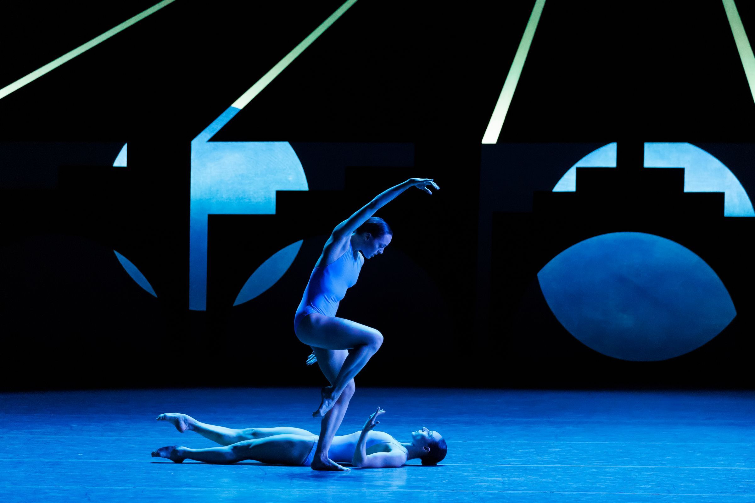 Emily Kikta and Naomi Corti in Justin Peck's <i>Mystic Familiar</i> &copy; Erin Baiano