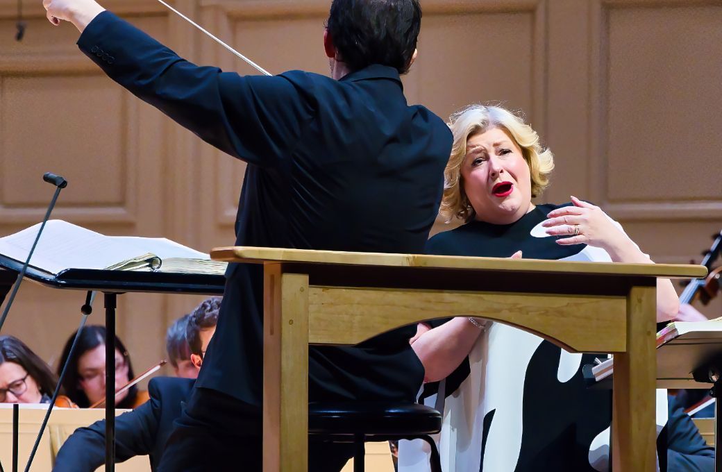 Andris Nelsons and Karen Cargill &copy; Hilary Scott, courtesy of the Boston Symphony Orchestra