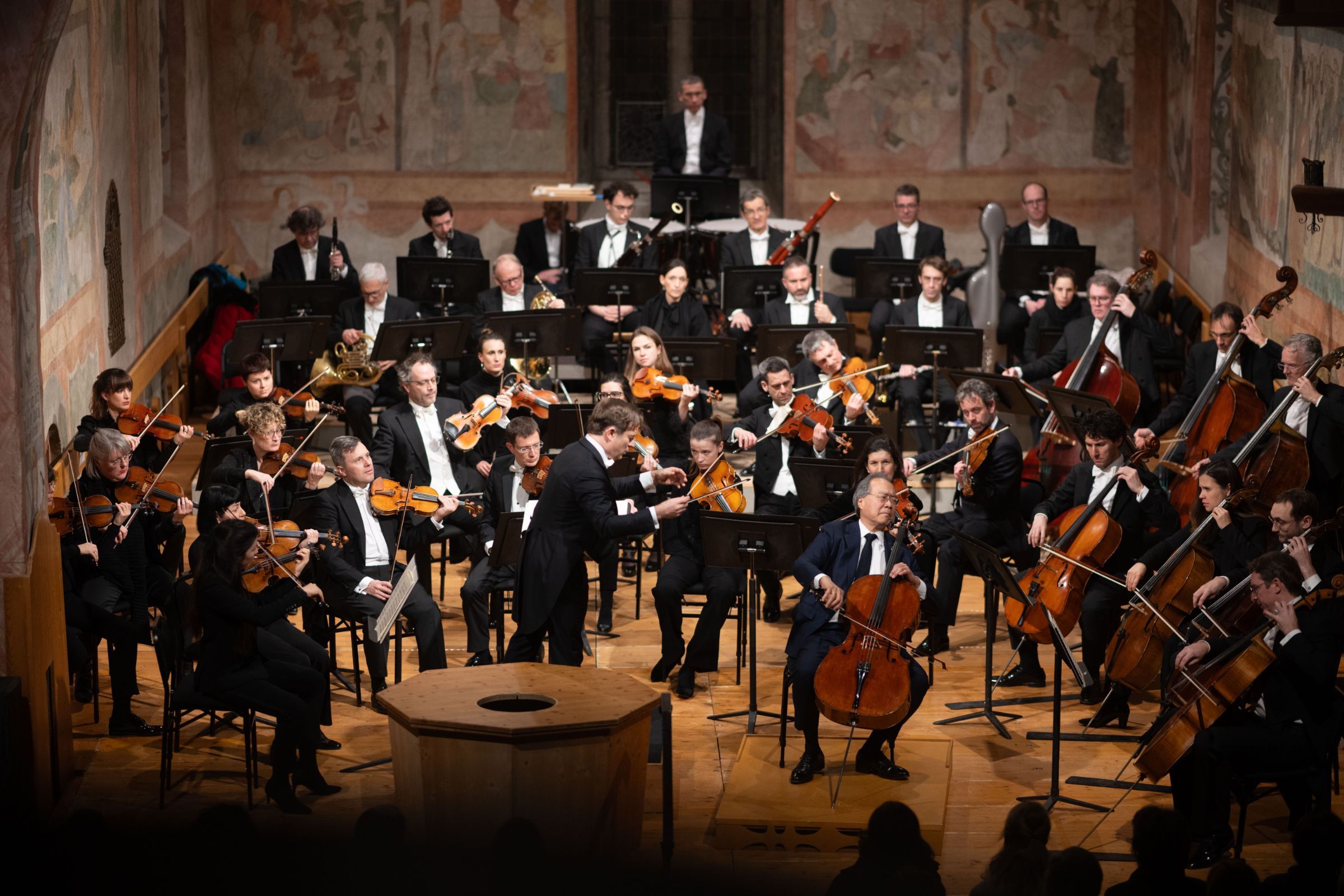 Renaud Capuçon, Yo-Yo Ma and the Lausanne Chamber Orchestra © Raphaël Faux