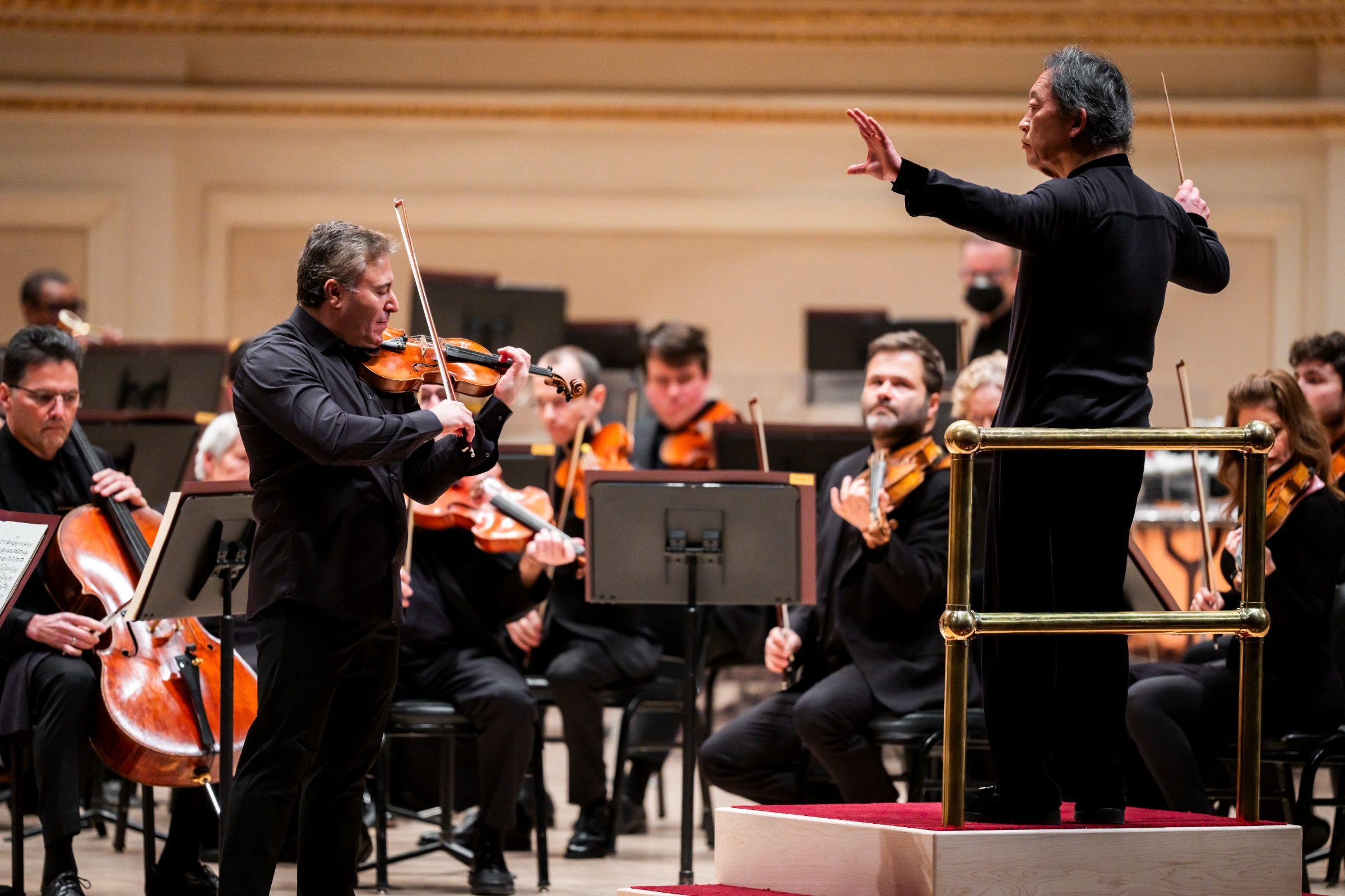 Maxim Vengerov, Myung-whun Chung and the Met Orchestra © Chris Lee