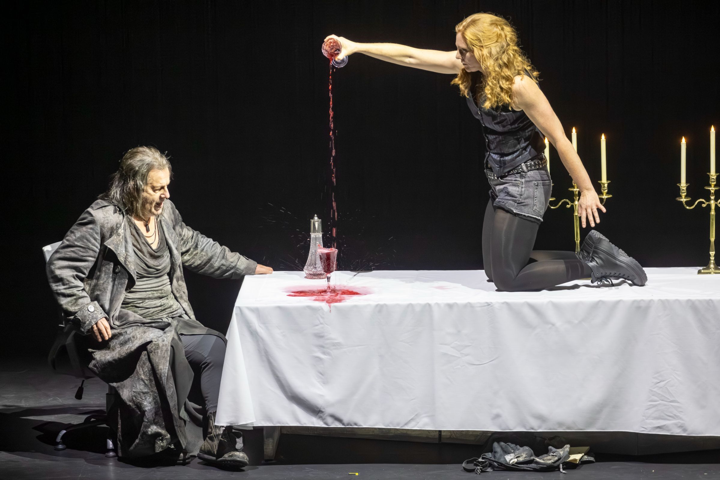 Robert Hayward (The Dutchman) and Layla Claire (Senta) &copy; James Glossop