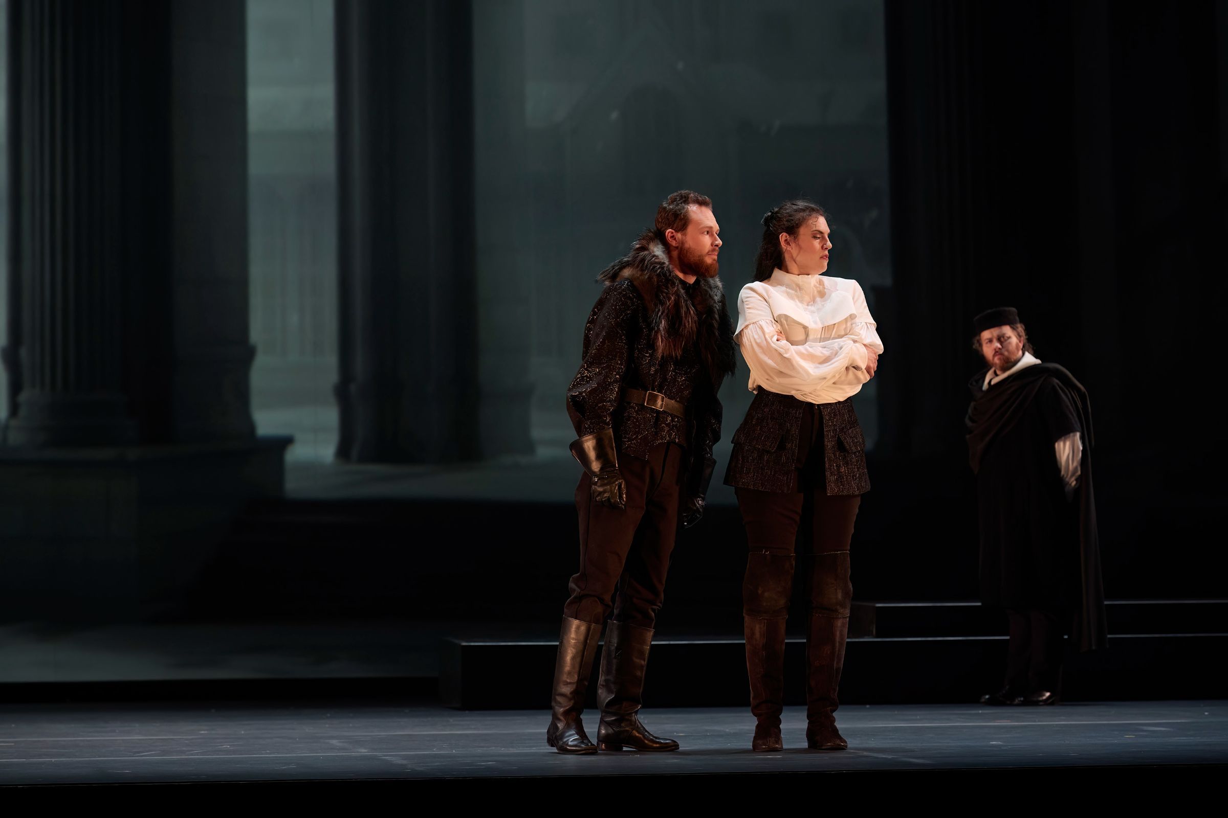 Philippe Sly (Karl Gustav) and Kirsten MacKinnon (Christine) &copy; Michael Cooper