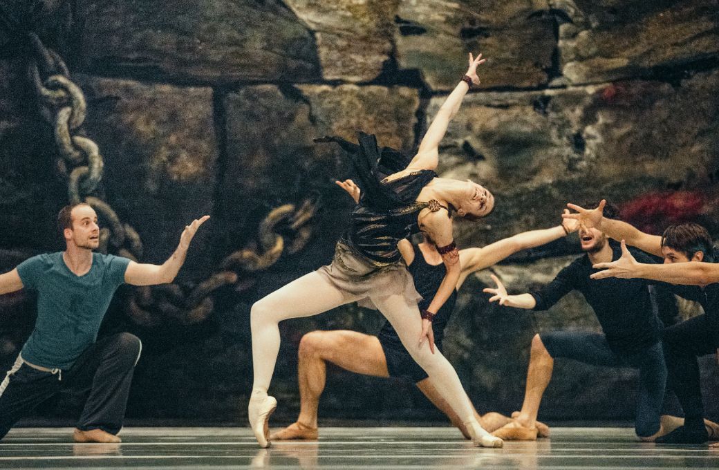 Maria Seletskaja in <i>Spartacus</i> rehearsals &copy; Filip van Roe