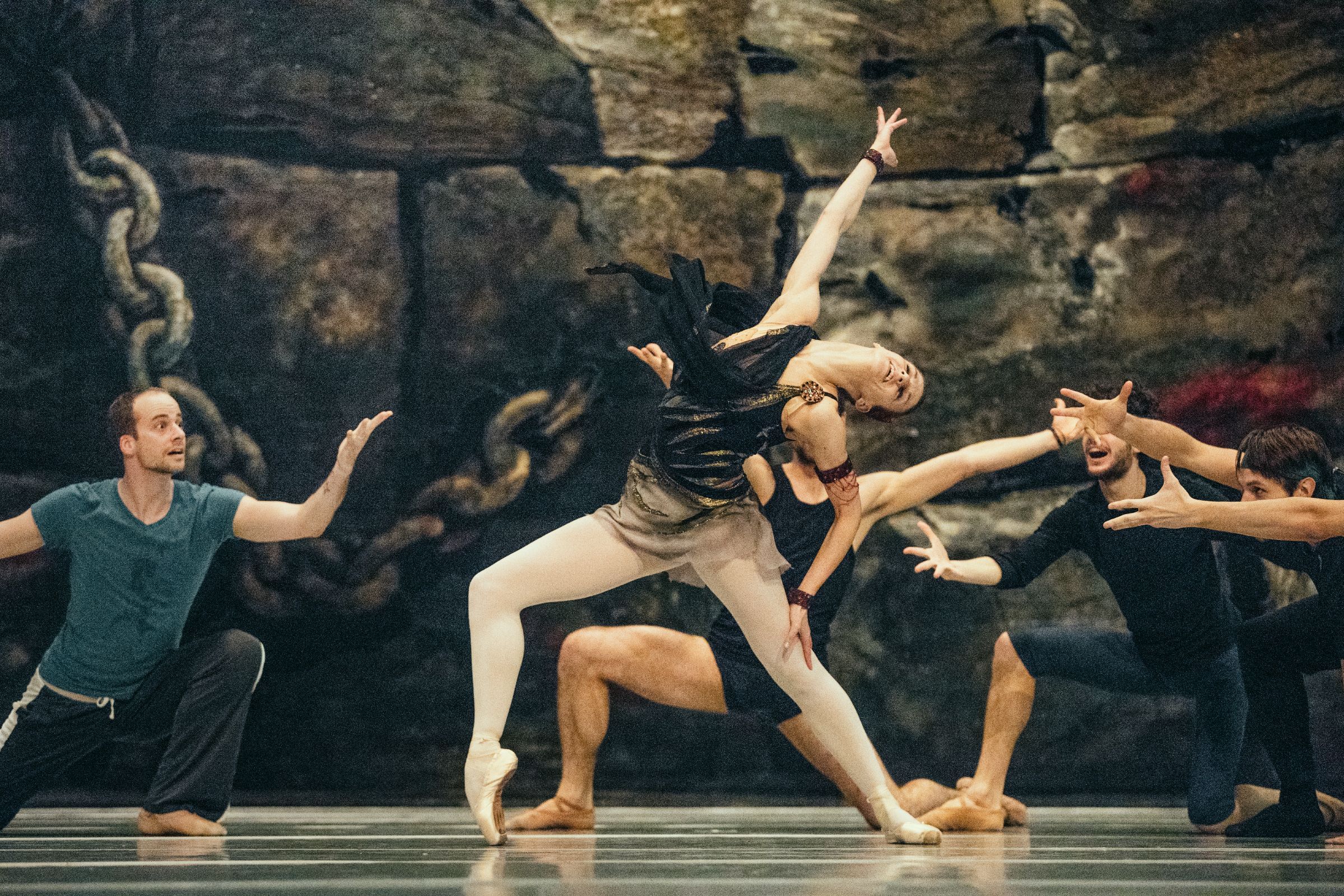 Maria Seletskaja in <i>Spartacus</i> rehearsals &copy; Filip van Roe