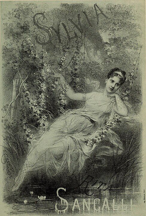 Rita Sangalli as Sylvia in the 1876 production of the ballet &copy; Public domain
