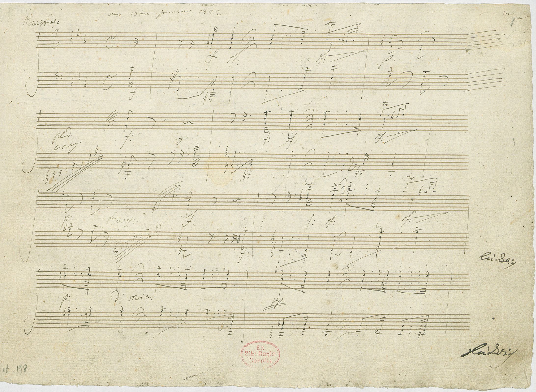 Beethoven’s Sonata no. 32 Op.111, manuscript (1822) © Public domain | Staatsbibliothek zu Berlin