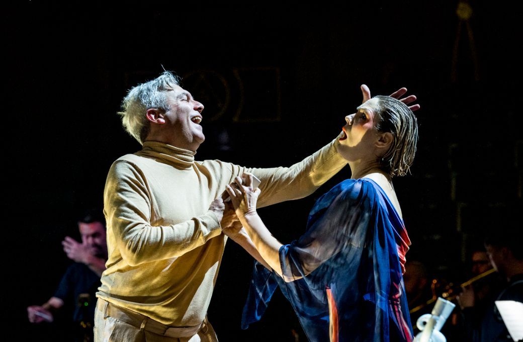 Oliver Gibbs (Alberich) and Mae Heydorn (Flosshilde) &copy; Steve Gregson