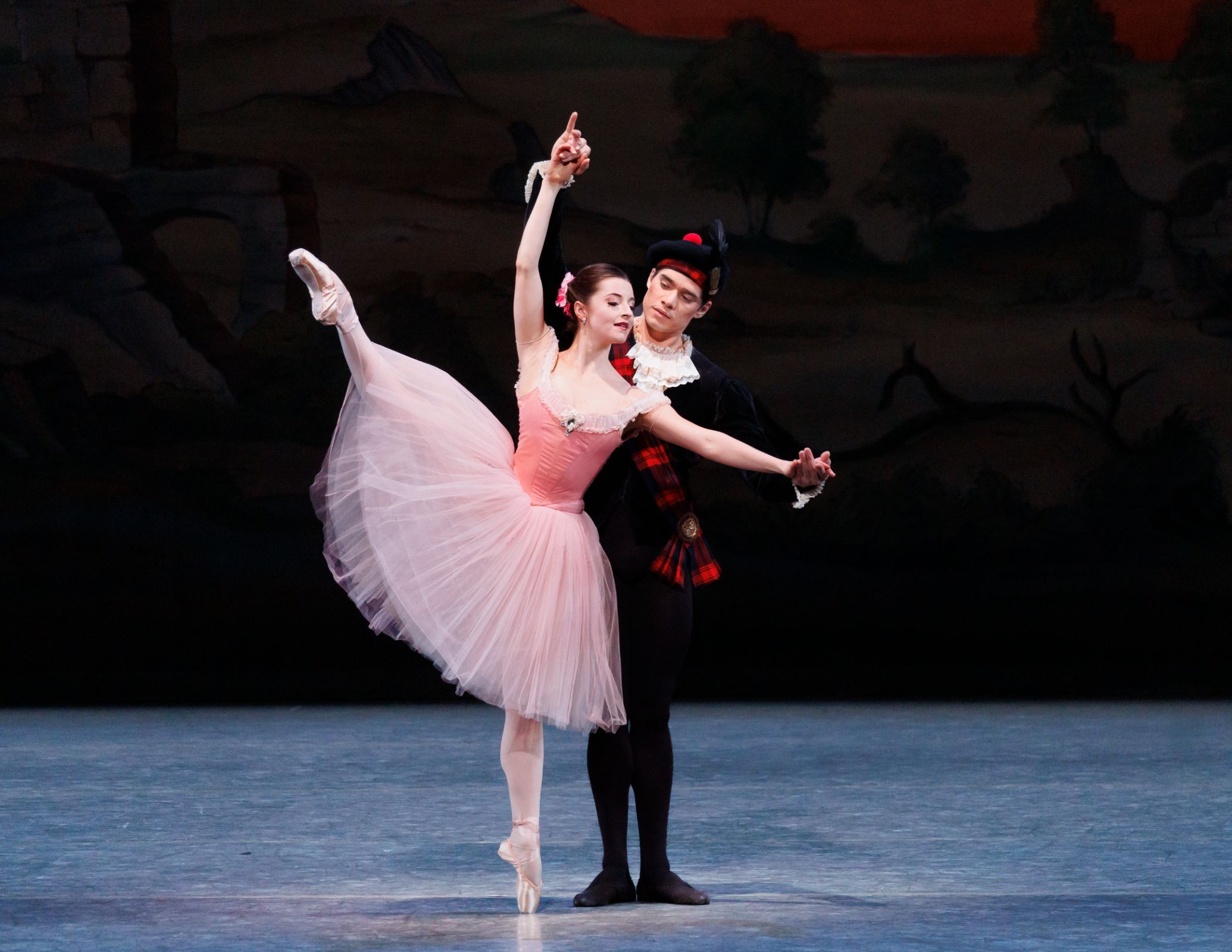 Indiana Woodward and Jovani Furlan in George Balanchine's <i>Scotch Symphony</i> © Erin Baiano