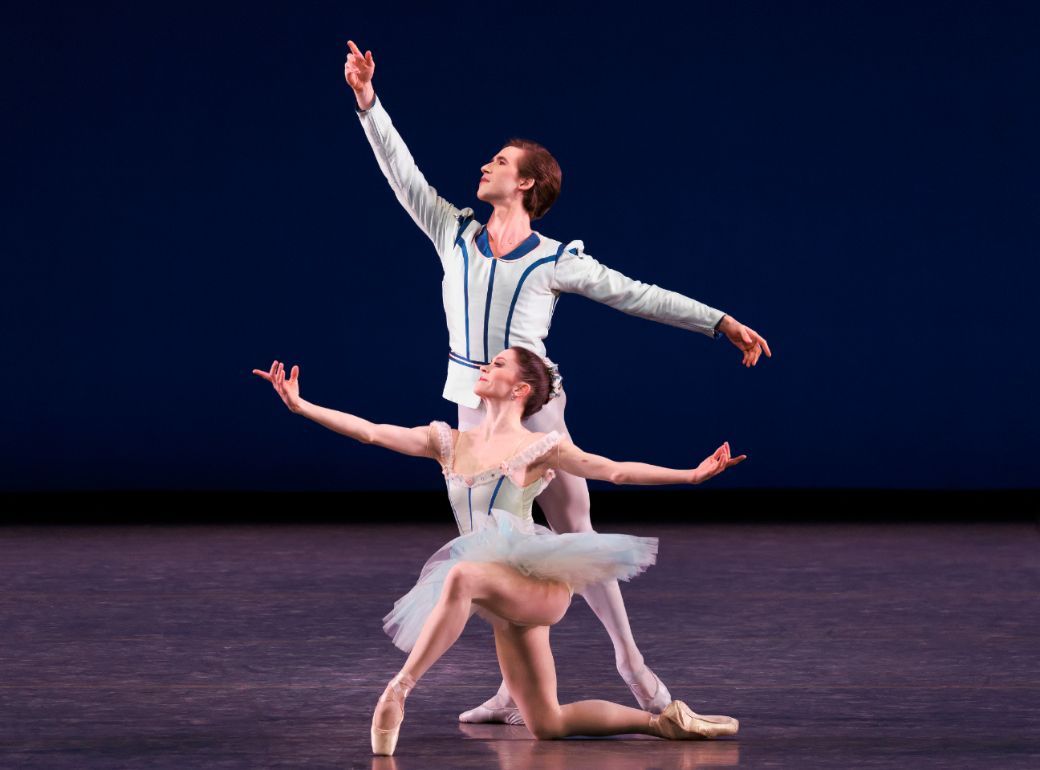Megan Fairchild and Joseph Gordon in George Balanchine's <i>Sylvia: Pas de Deux</i> © Erin Baiano