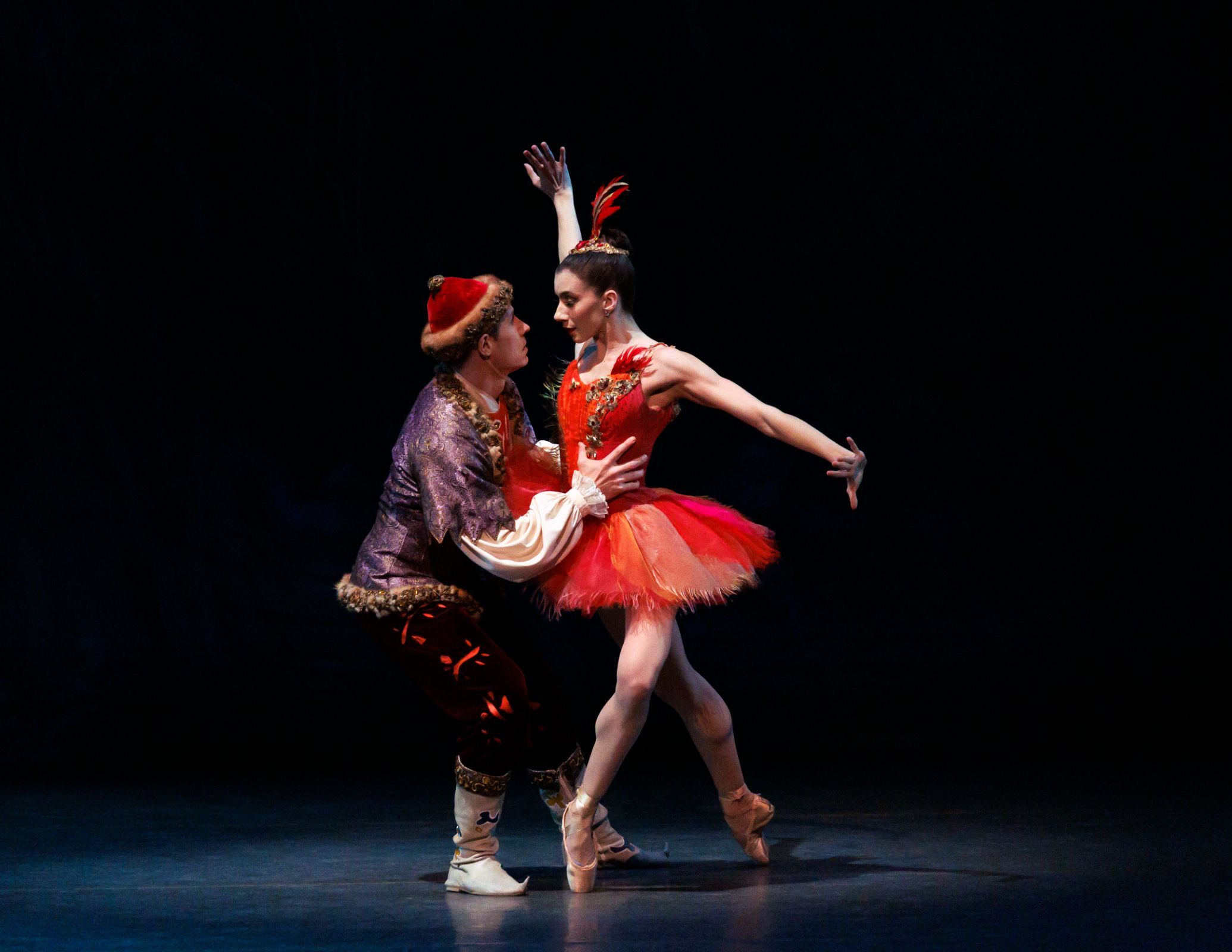 Ashley Hod and Andrew Veyette in George Balanchine's <i>Firebird</i> © Erin Baiano