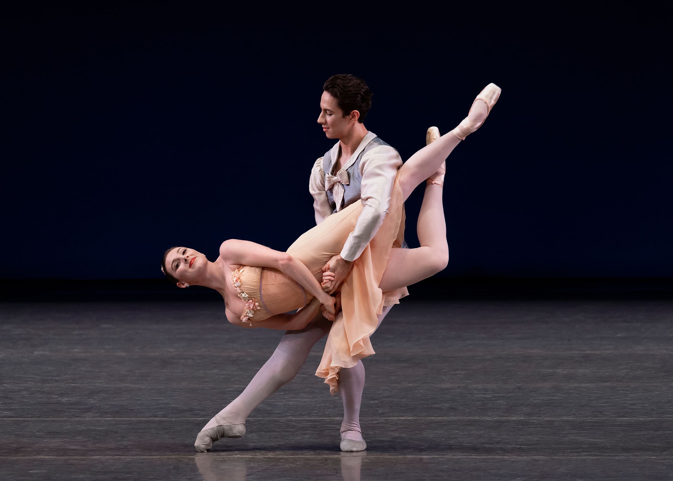 Tiler Peck and Roman Mejia in George Balanchine's <i>Tschaikovsky Pas de Deux</i> &copy; Erin Baiano