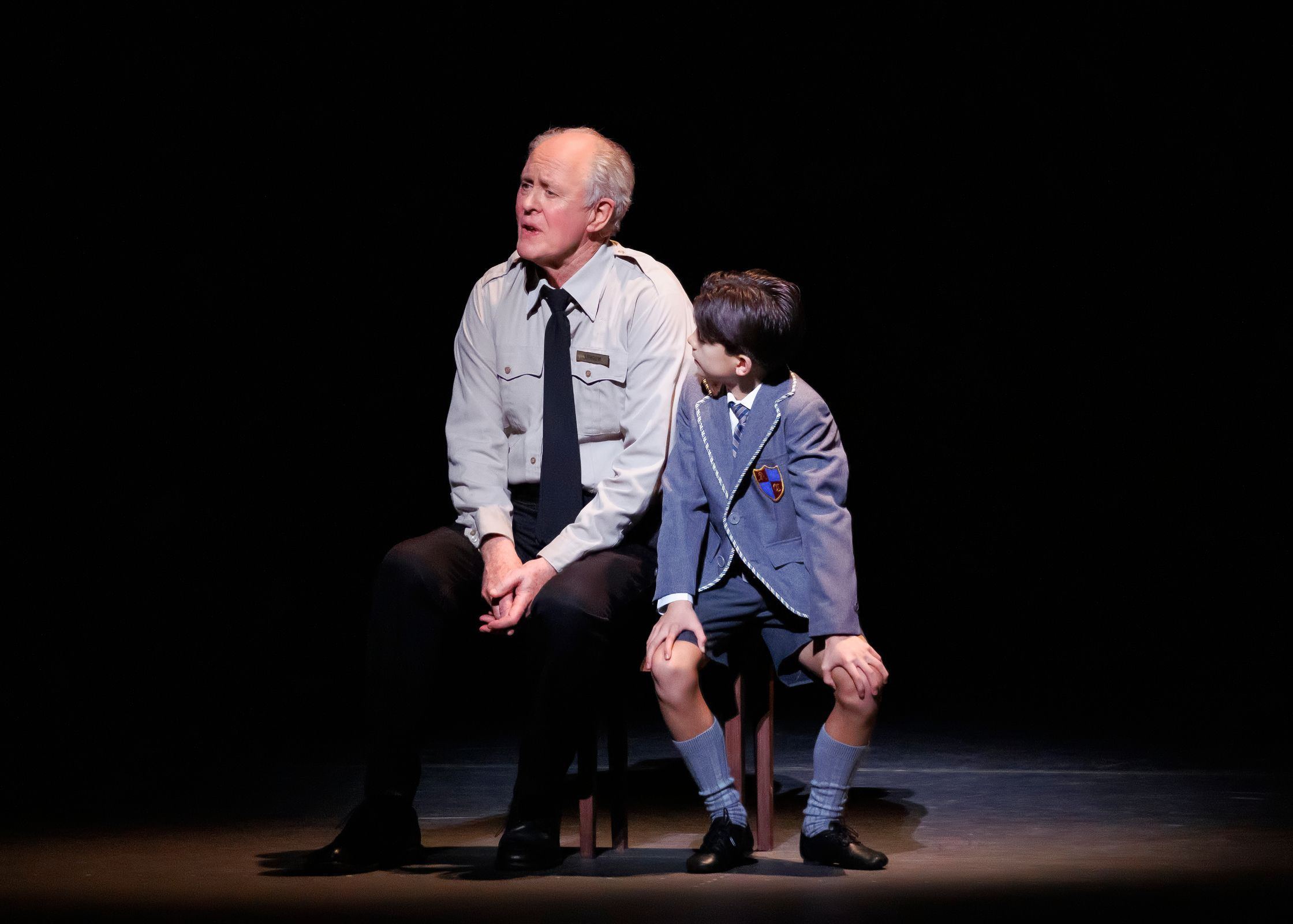 John Lithgow with SAB student Hannon Hatchett in Christopher Wheeldon's <i>Carnival of the Animals</i> &copy; Erin Baiano