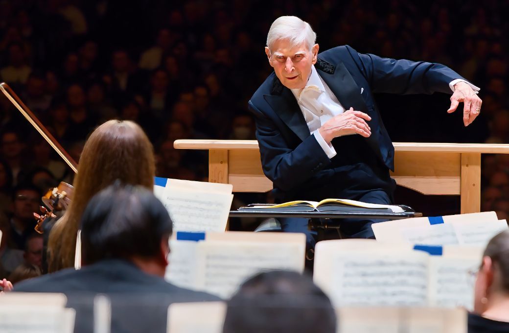 Herbert Blomstedt conducts the Boston Symphony Orchestra © Hilary Scott
