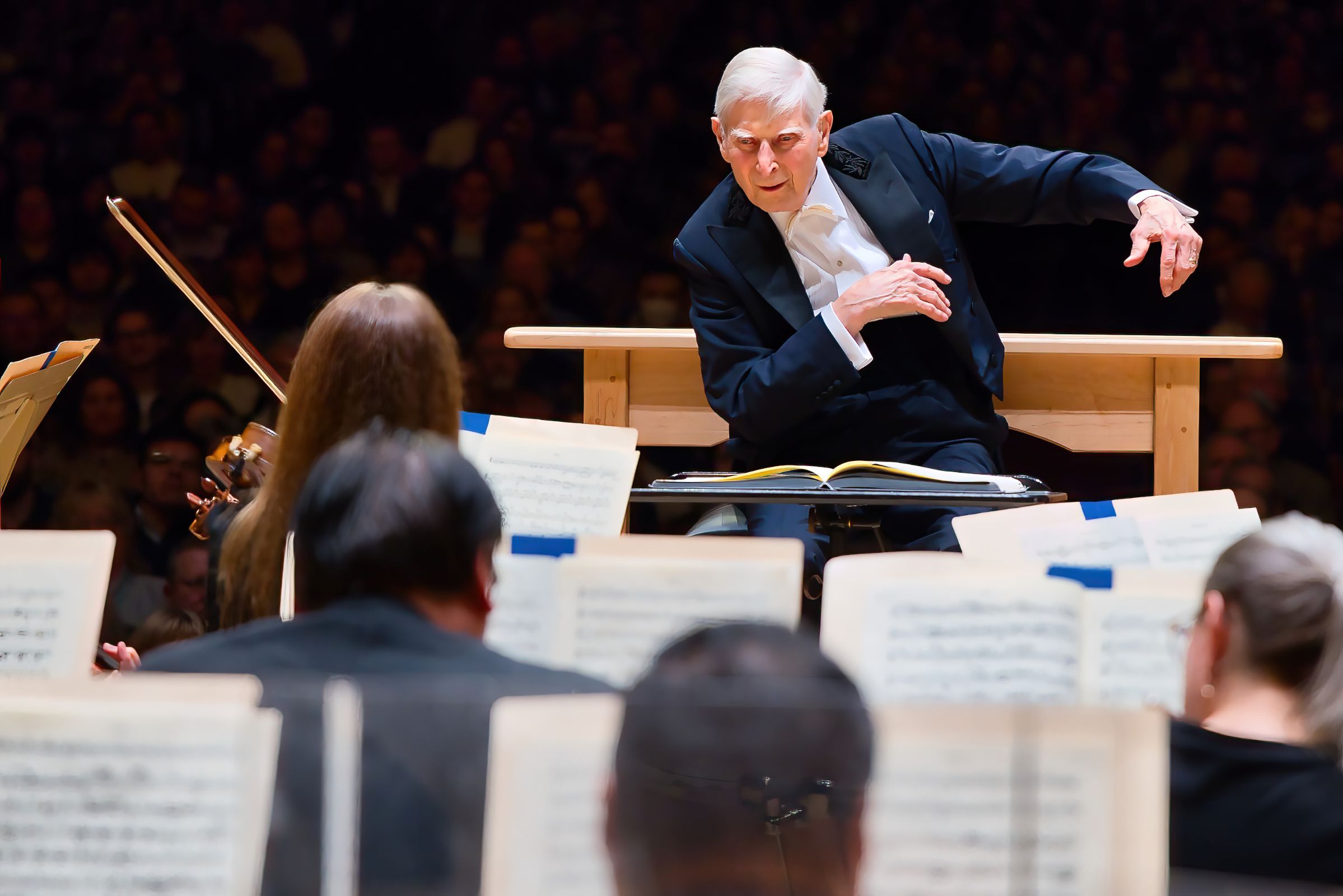 Herbert Blomstedt conducts the Boston Symphony Orchestra &copy; Hilary Scott