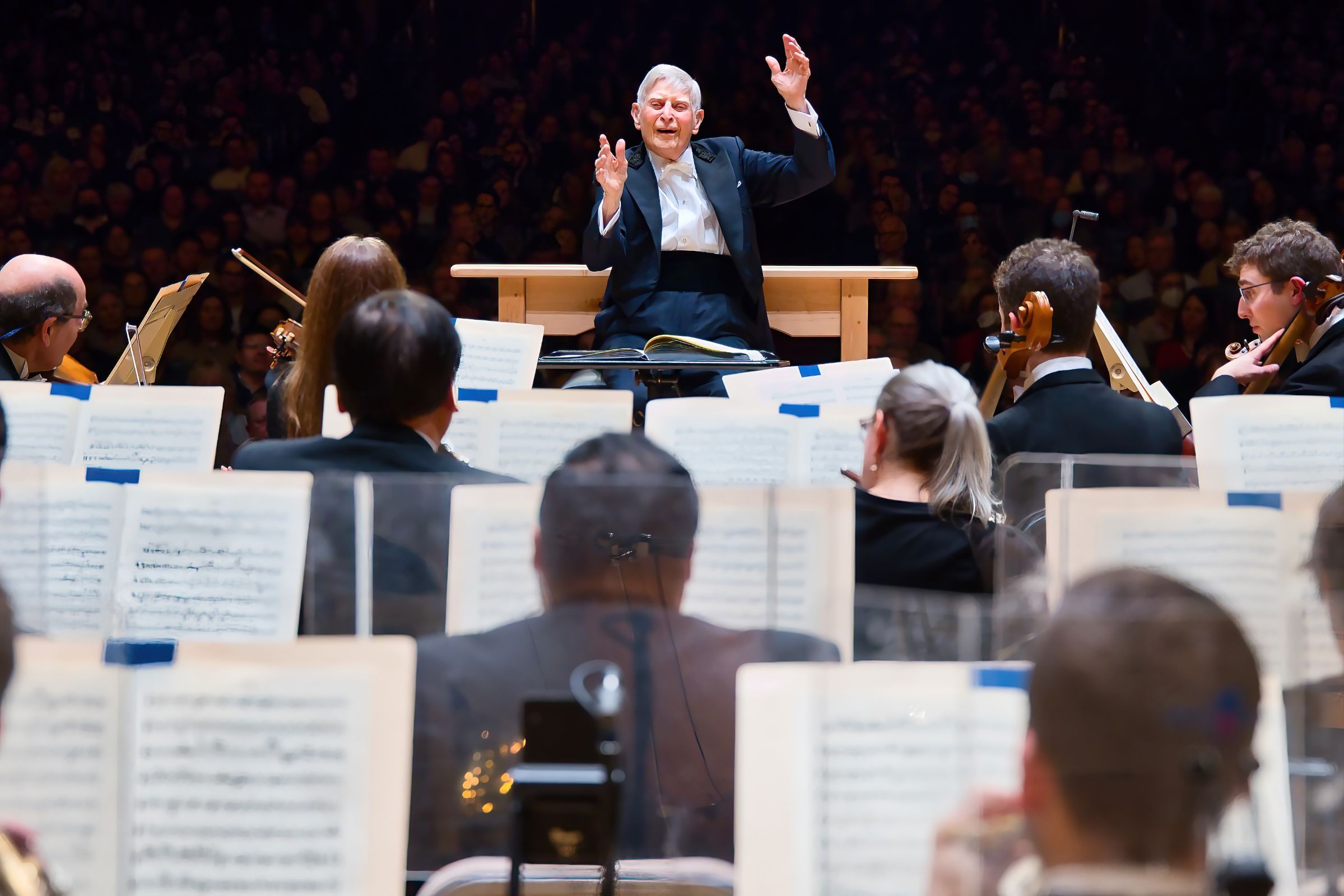Herbert Blomstedt conducts the Boston Symphony Orchestra &copy; Hilary Scott