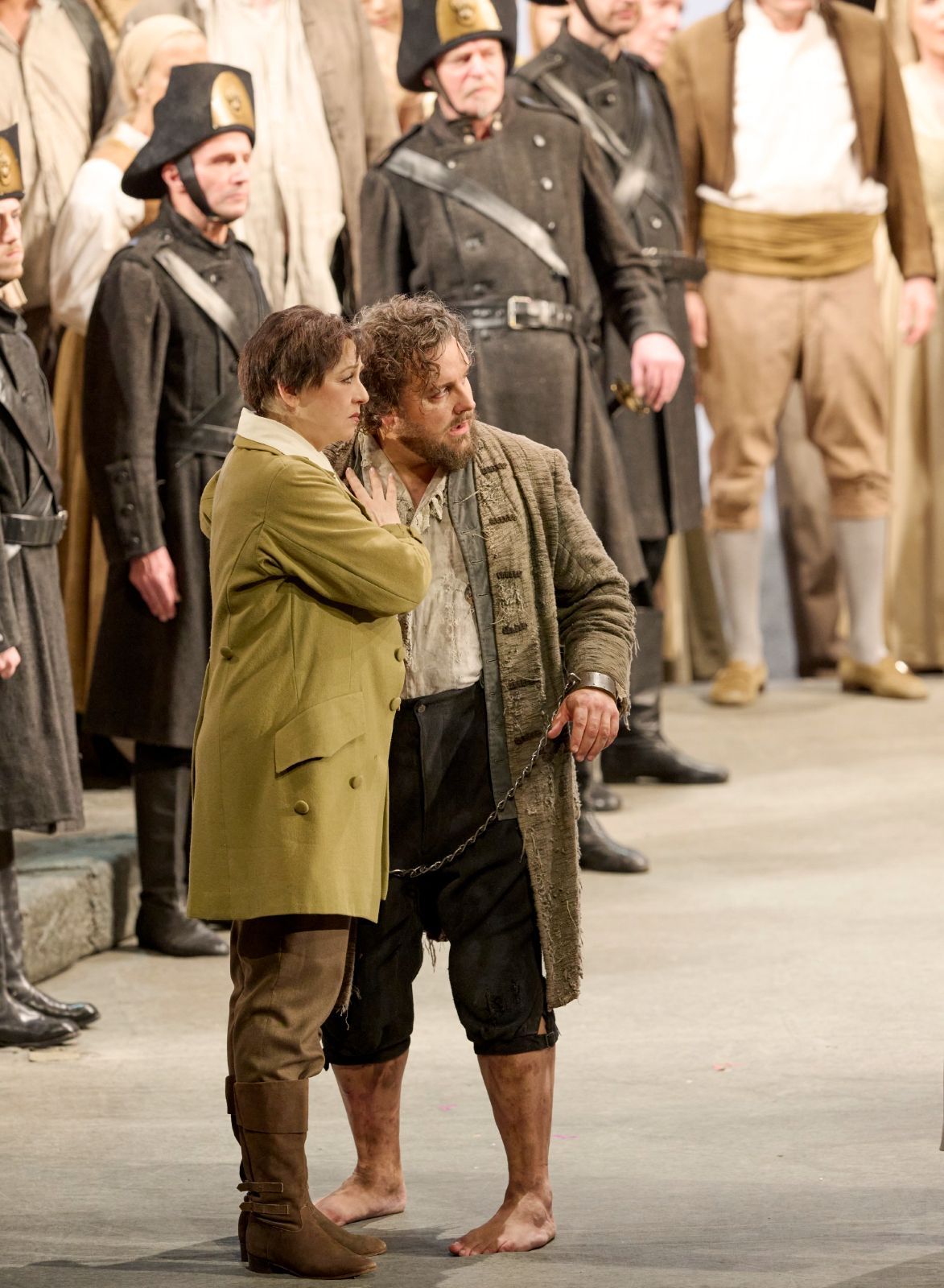 Simone Schneider (Leonore) und Michael Spyres (Florestan) &copy; Wiener Staatsoper | Michael Pöhn