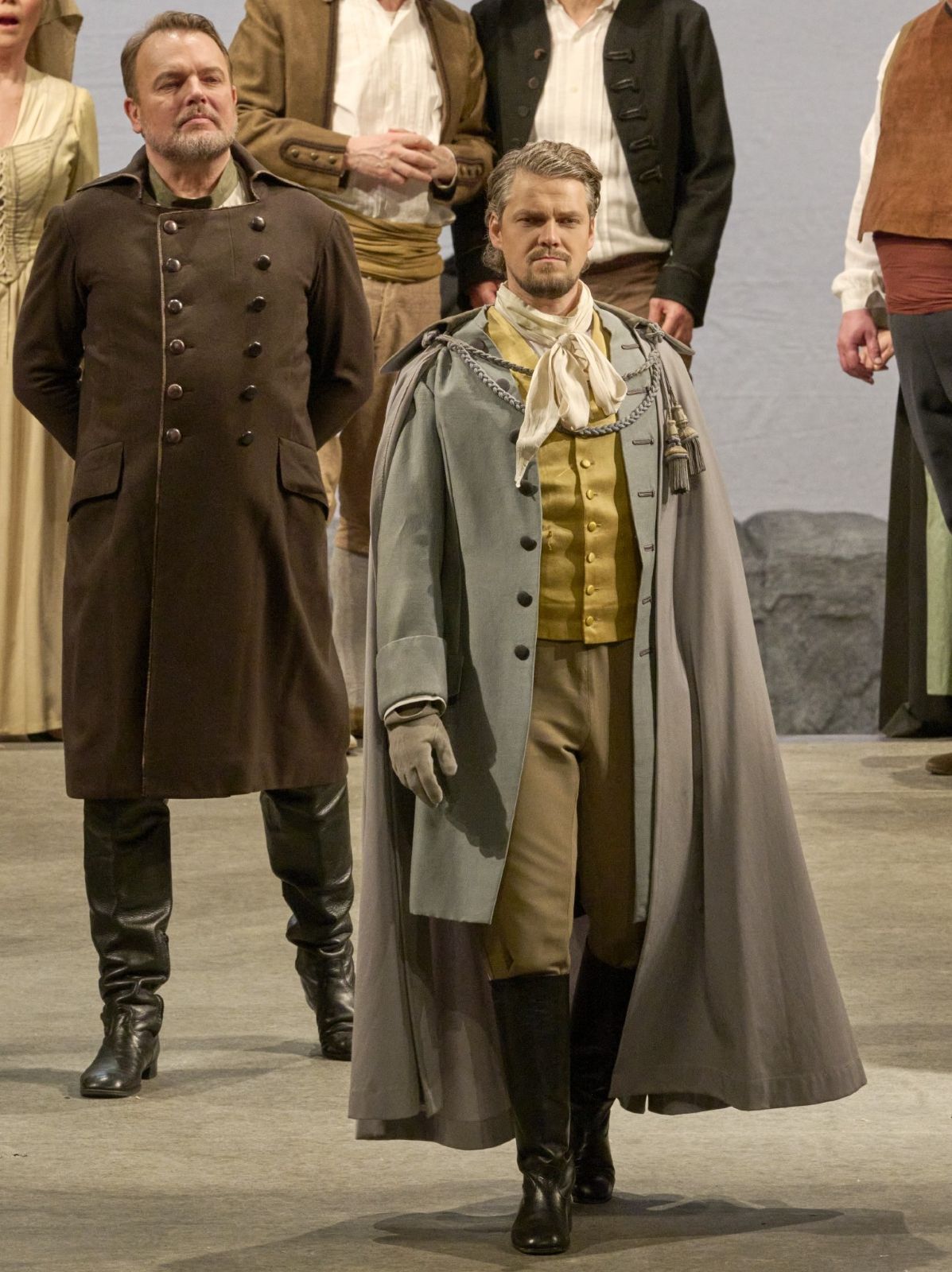Tomasz Konieczny (Don Pizarro) und Peter Kellner (Don Fernando) &copy; Wiener Staatsoper | Michael Pöhn