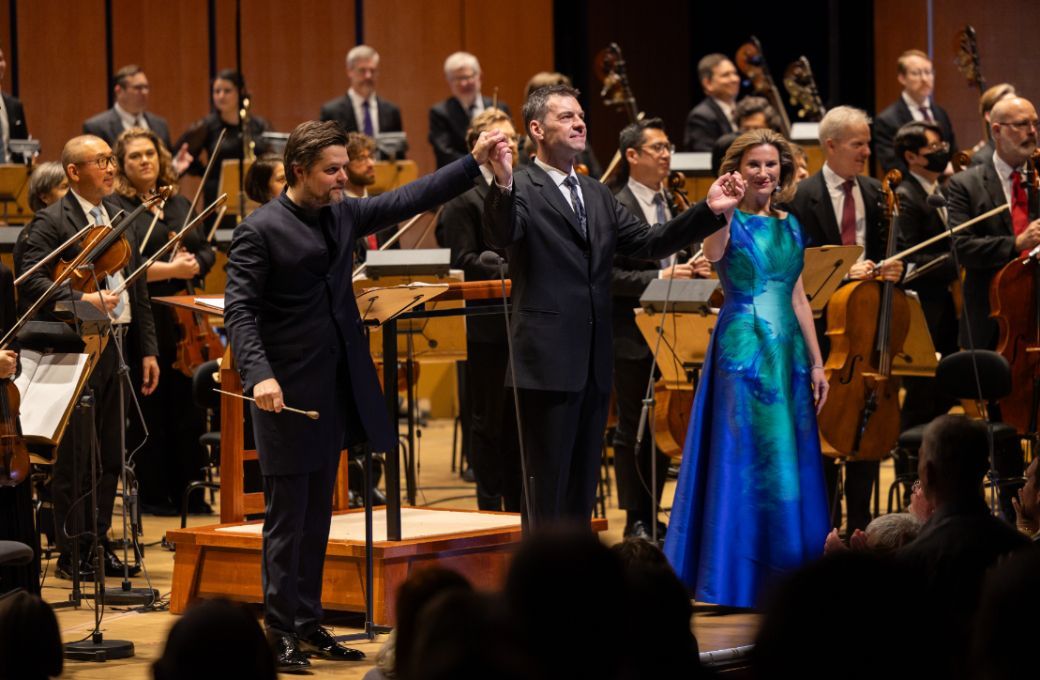 Juraj Valčuha, G&aacute;bor Bretz, Ekaterina Gubanova and the Houston Symphony &copy; Melissa Taylor