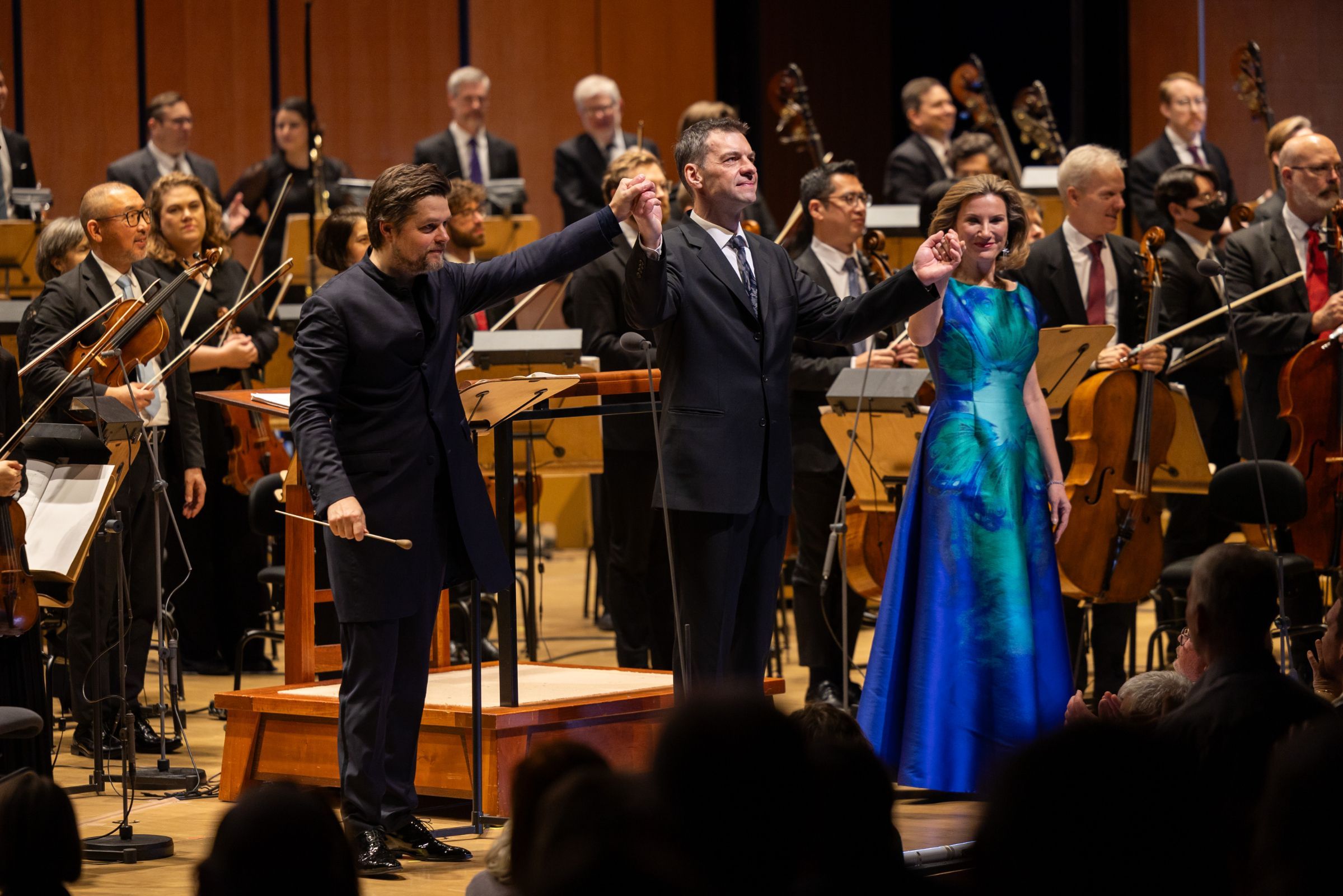 Juraj Valčuha, Gábor Bretz, Ekaterina Gubanova and the Houston Symphony &copy; Melissa Taylor